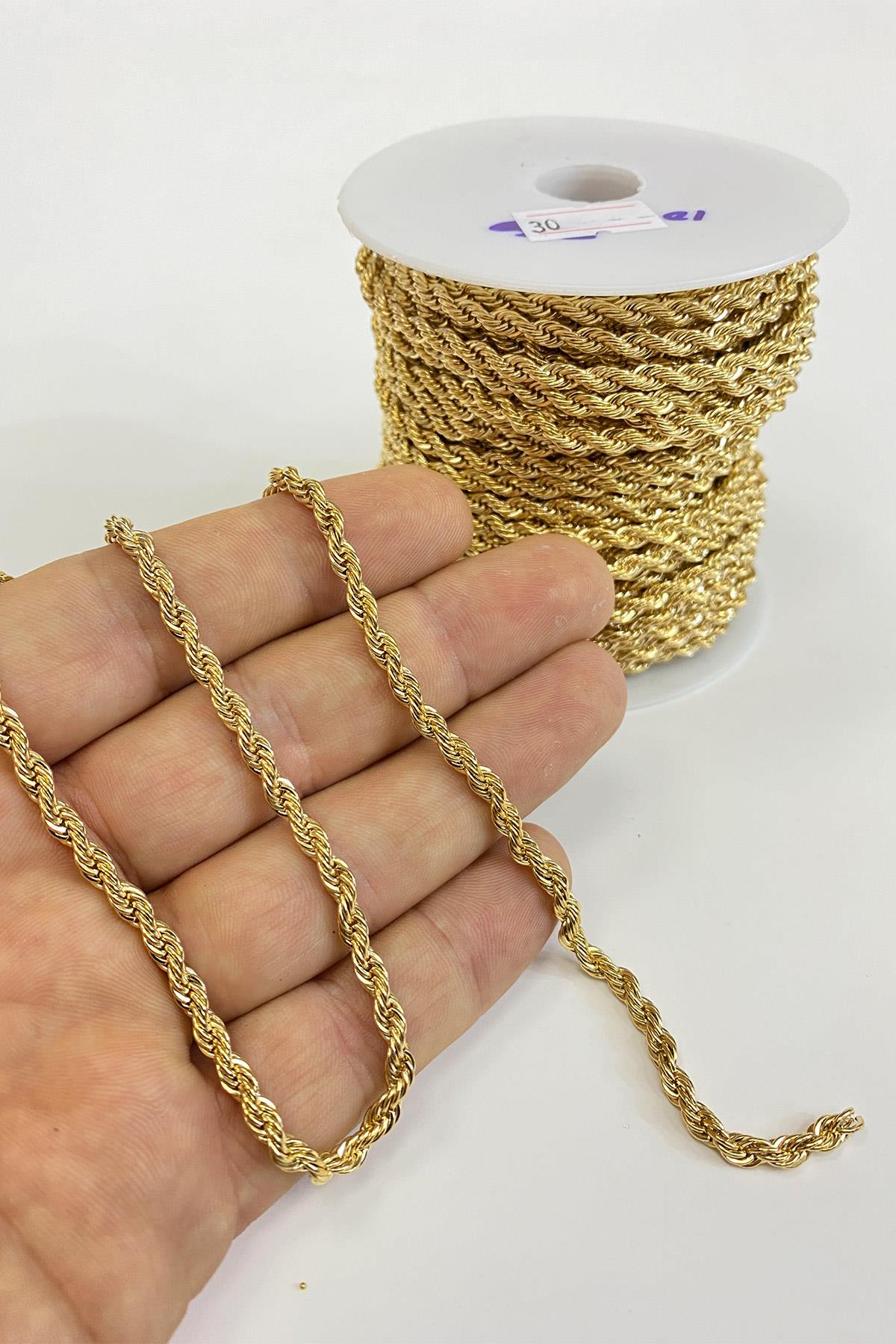 Örgülü Takı Kolye Ve Bileklik Zinciri