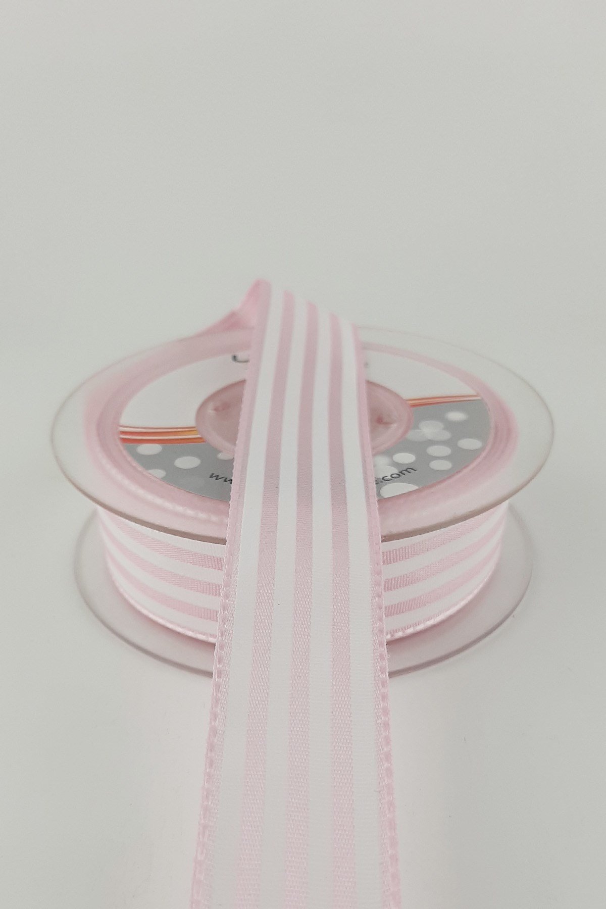 Pembe Çizgili Tafta Kurdele 20 mt