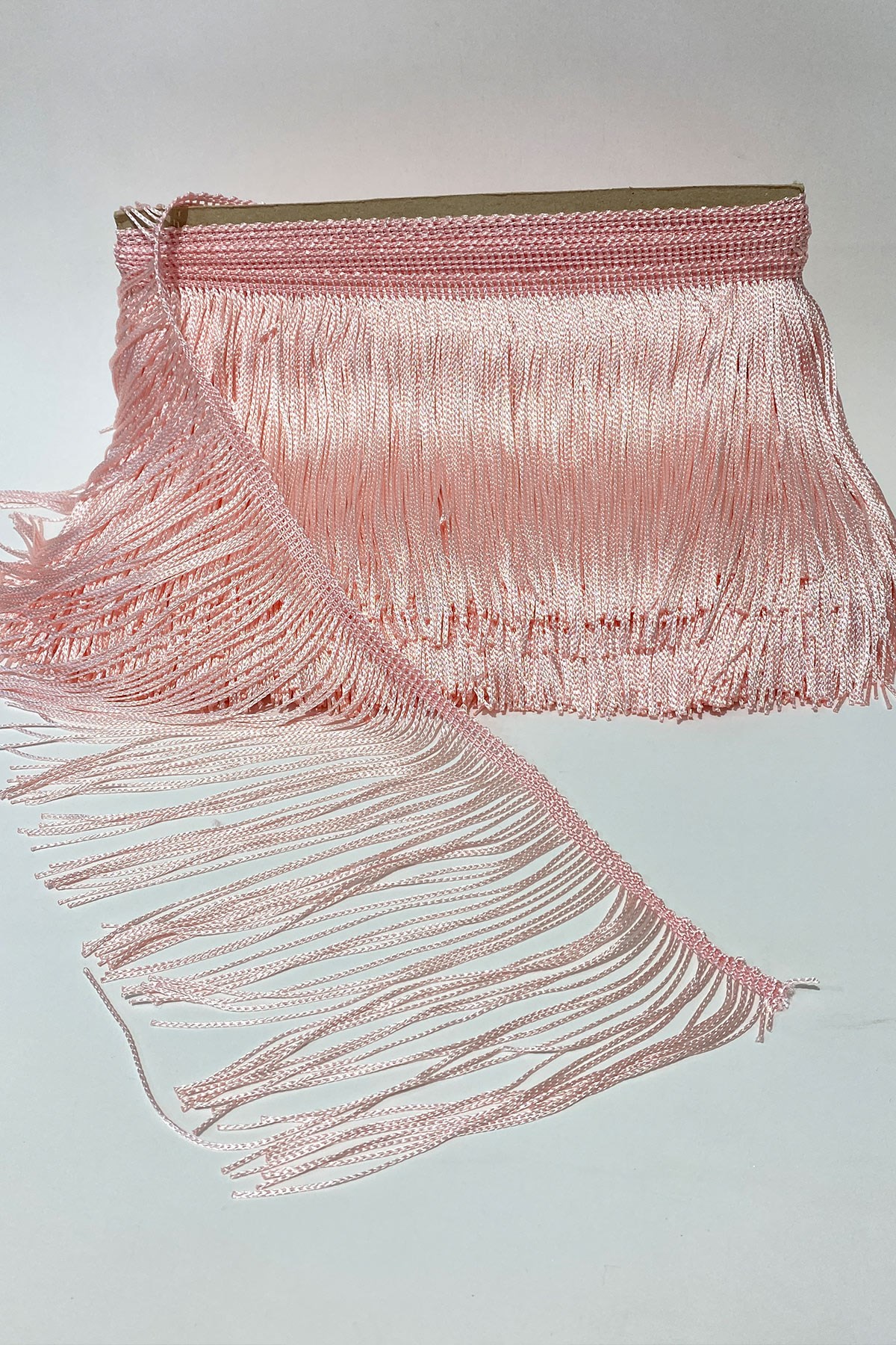 Pembe İthal Şerit Püskül Saçak 15 cm 1mt