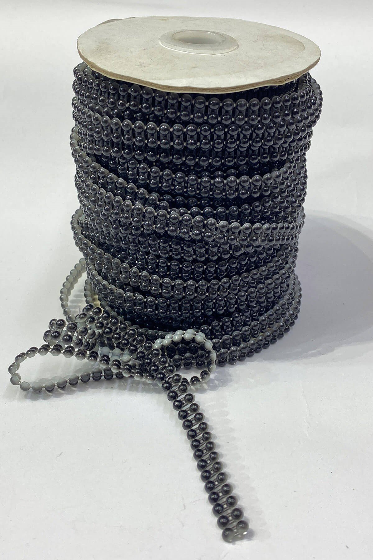 Plastik Çift Sıralı Şerit Yarım İnci 4 mm 10 mt