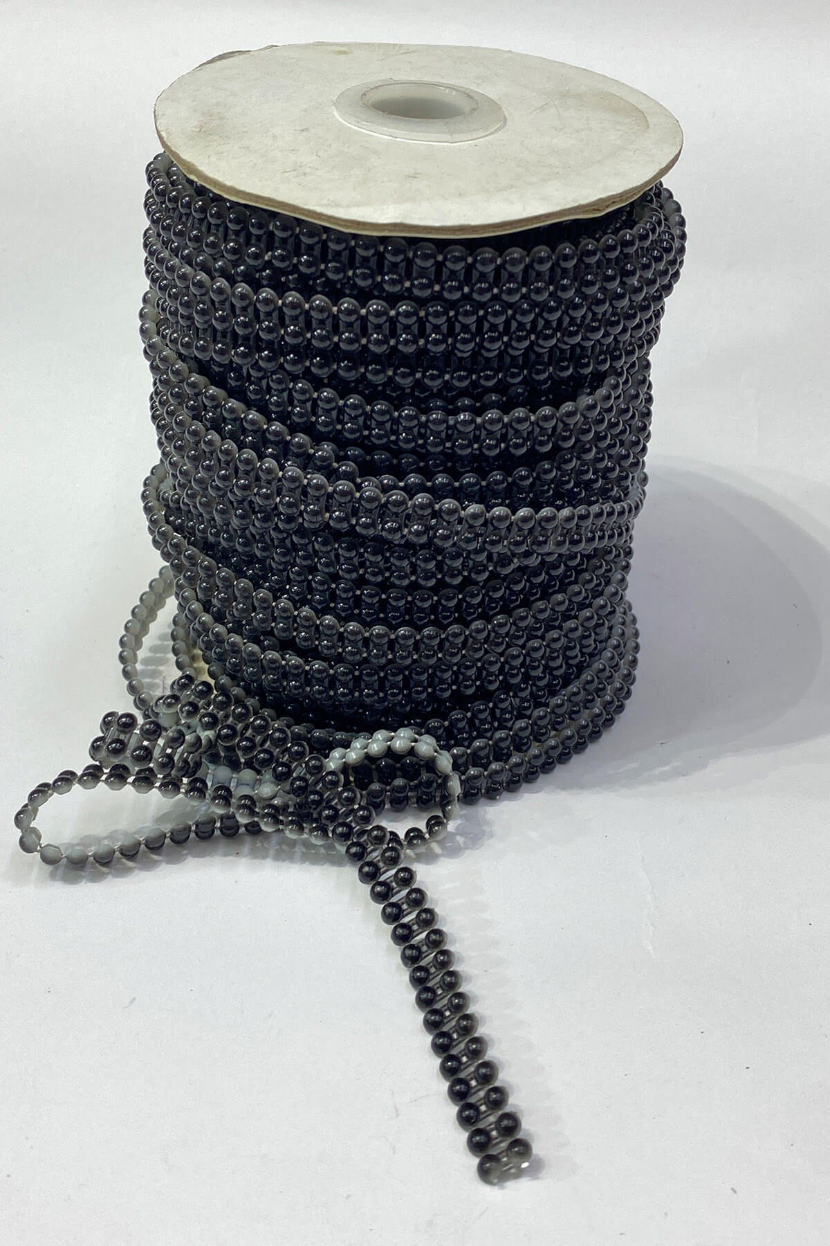 Plastik Çift Sıralı Şerit Yarım İnci 4 mm 10 mt