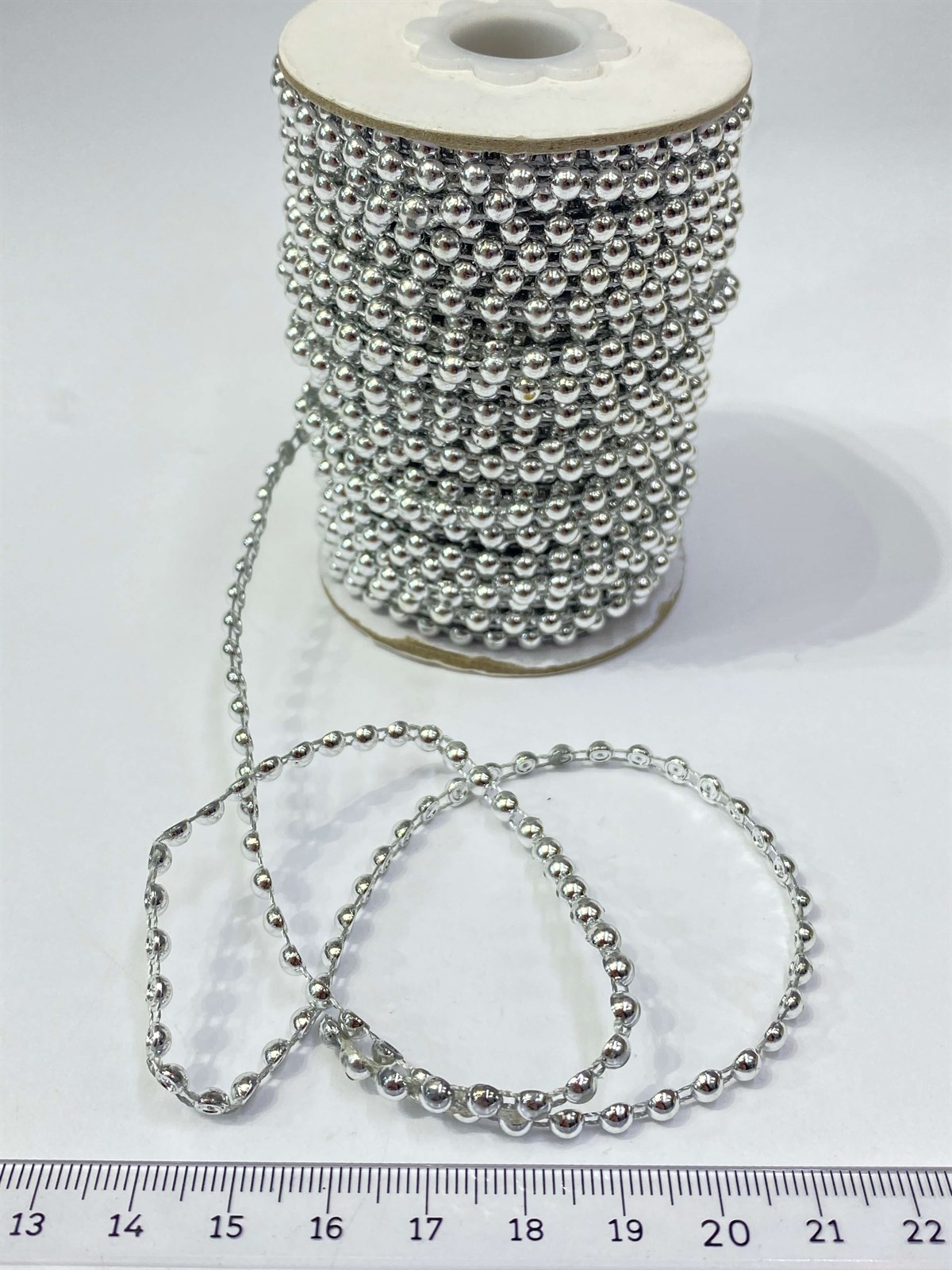 Plastik Şerit Yarım İnci 4 mm 10 mt