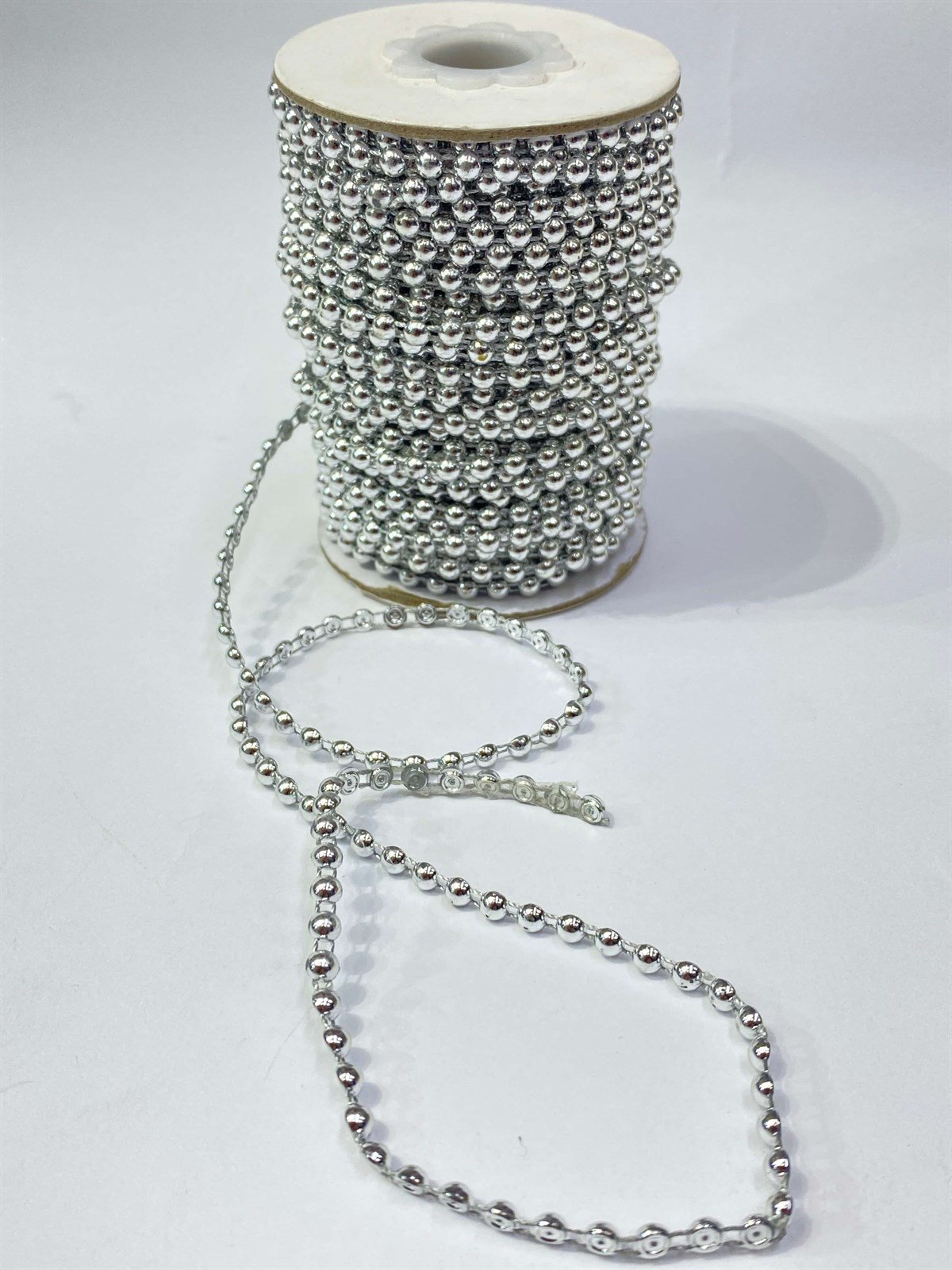 Plastik Şerit Yarım İnci 4 mm 10 mt