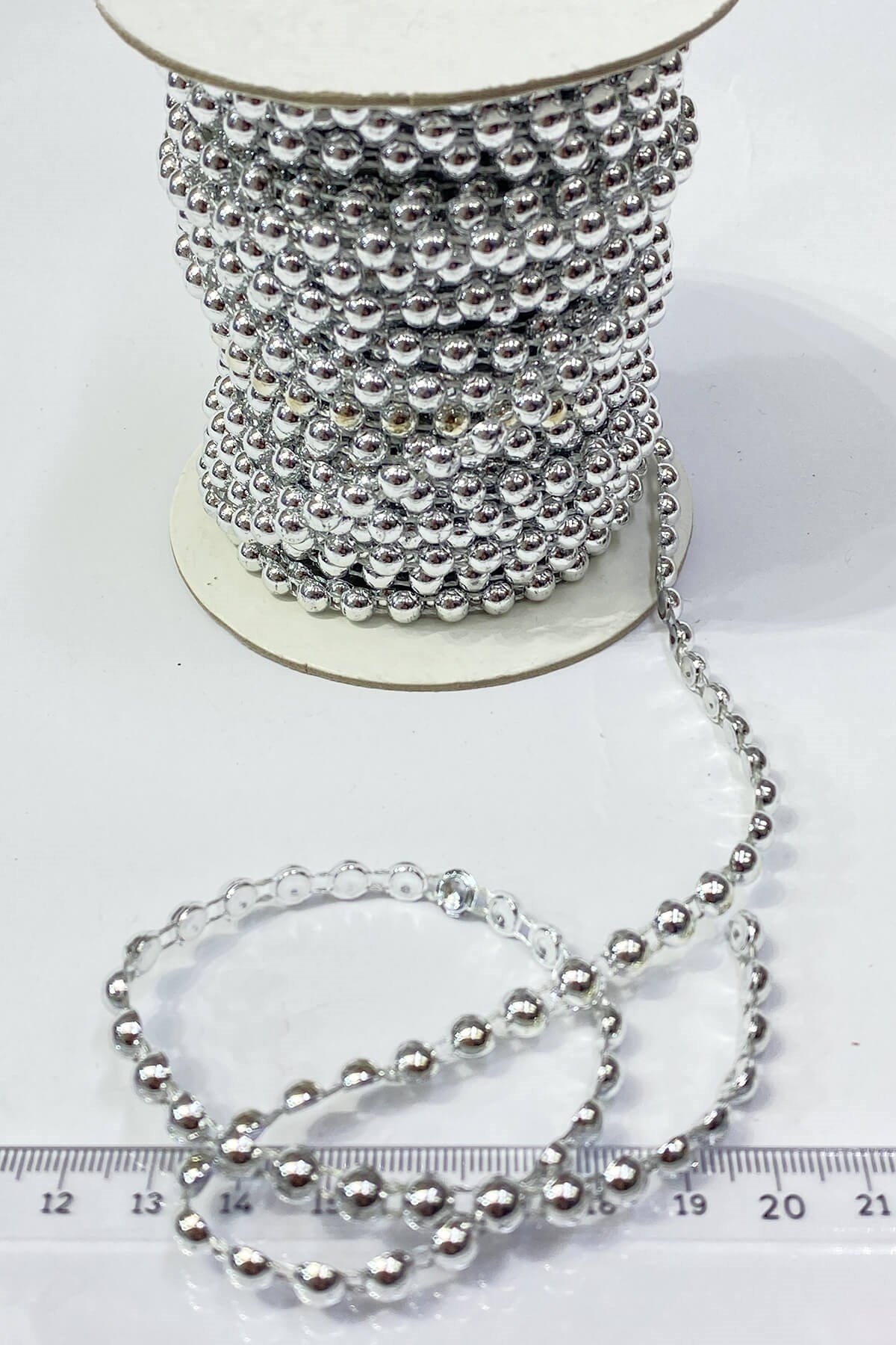 Plastik Şerit Yarım İnci 6 mm 10 mt