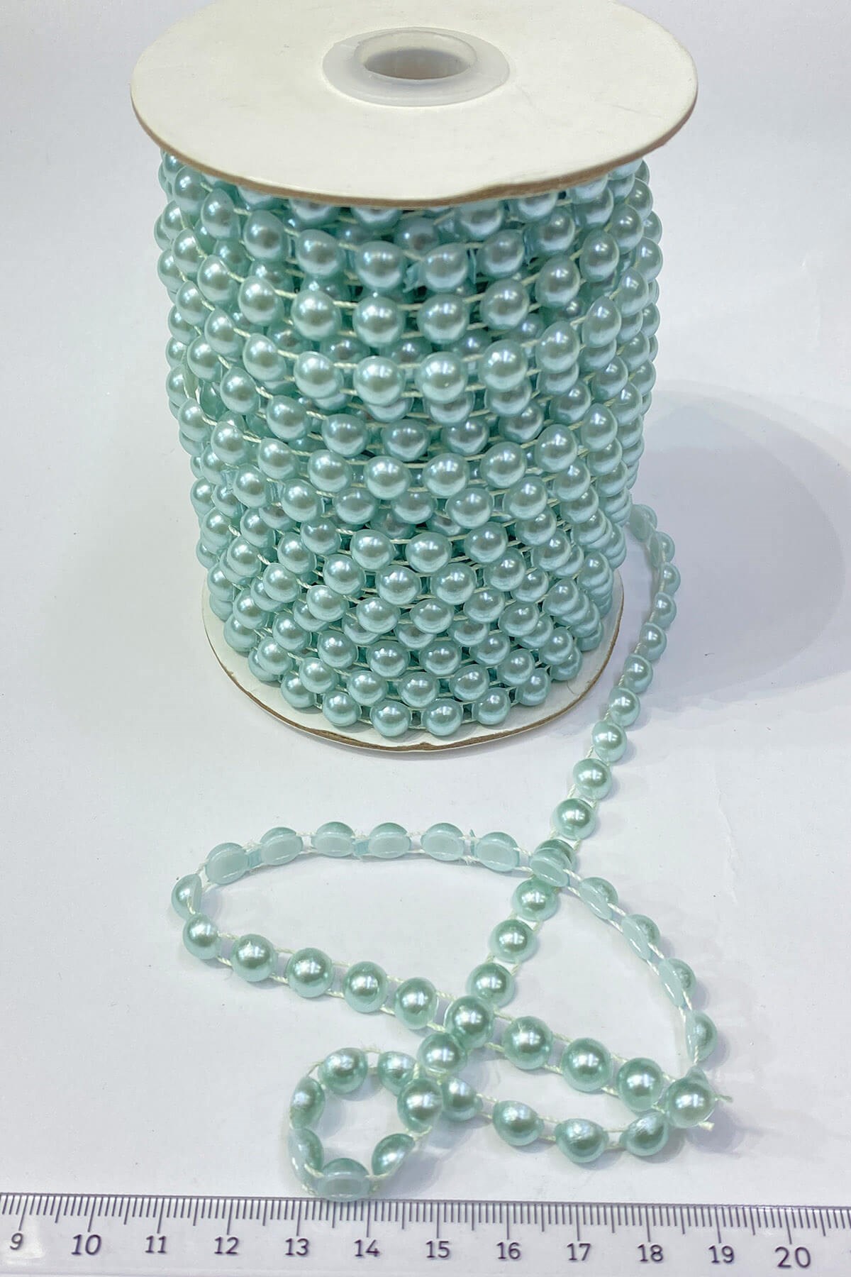 Plastik Şerit Yarım İnci 8 mm 10 mt