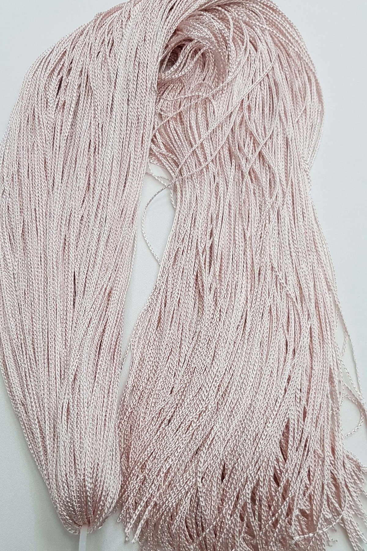 Pudra Tek Bağ Saçaklı Püskül 60 cm (1 adet)