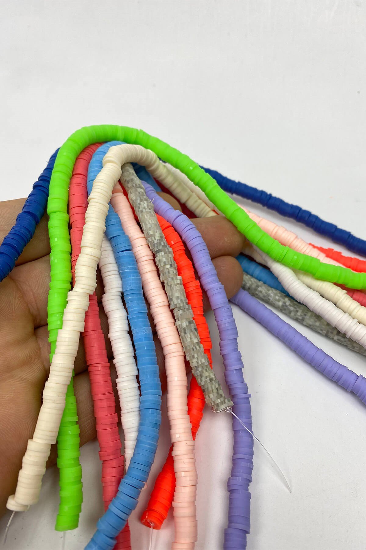 Rengarenk 6 mm Fimo Hamur Boncuk Seti 10 Dizi