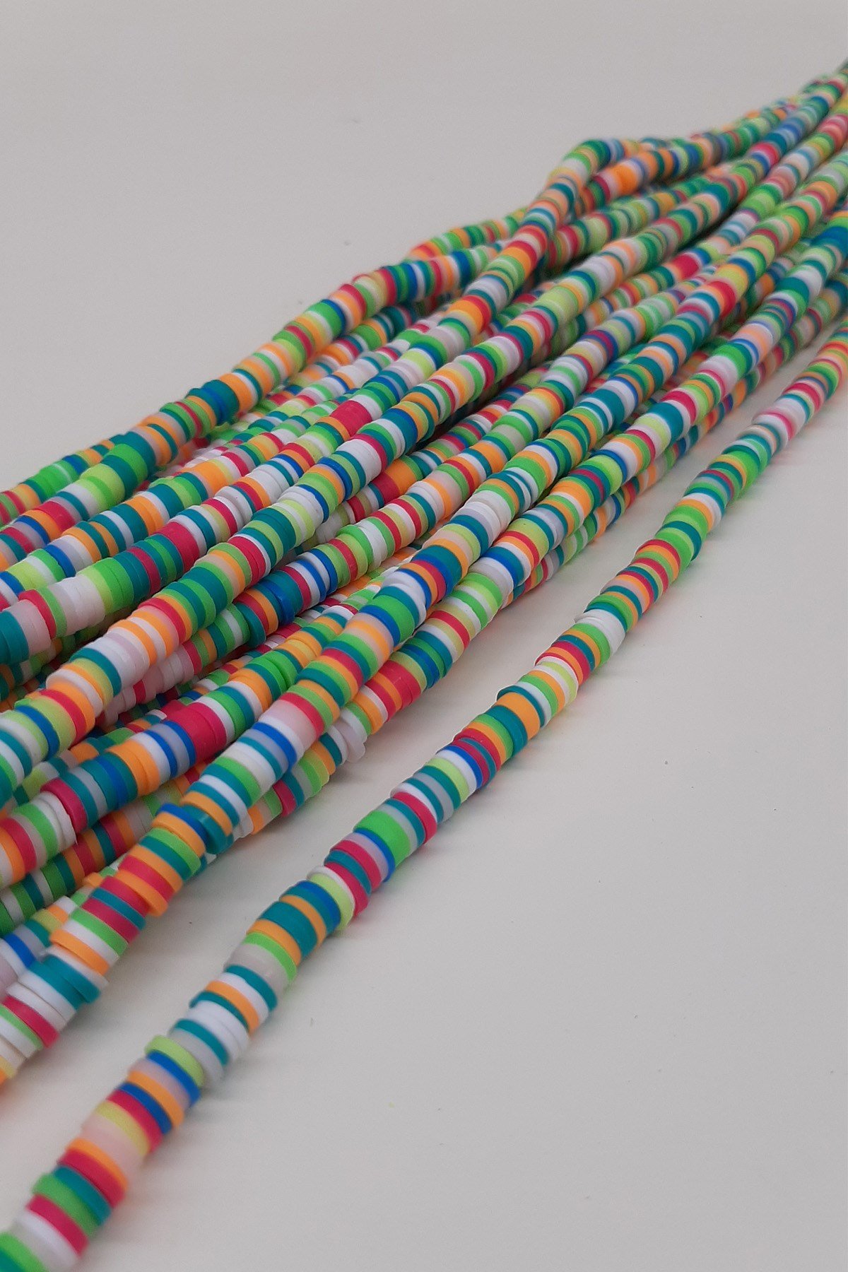 Renkli Fimo Hamur Boncuk 6Mm