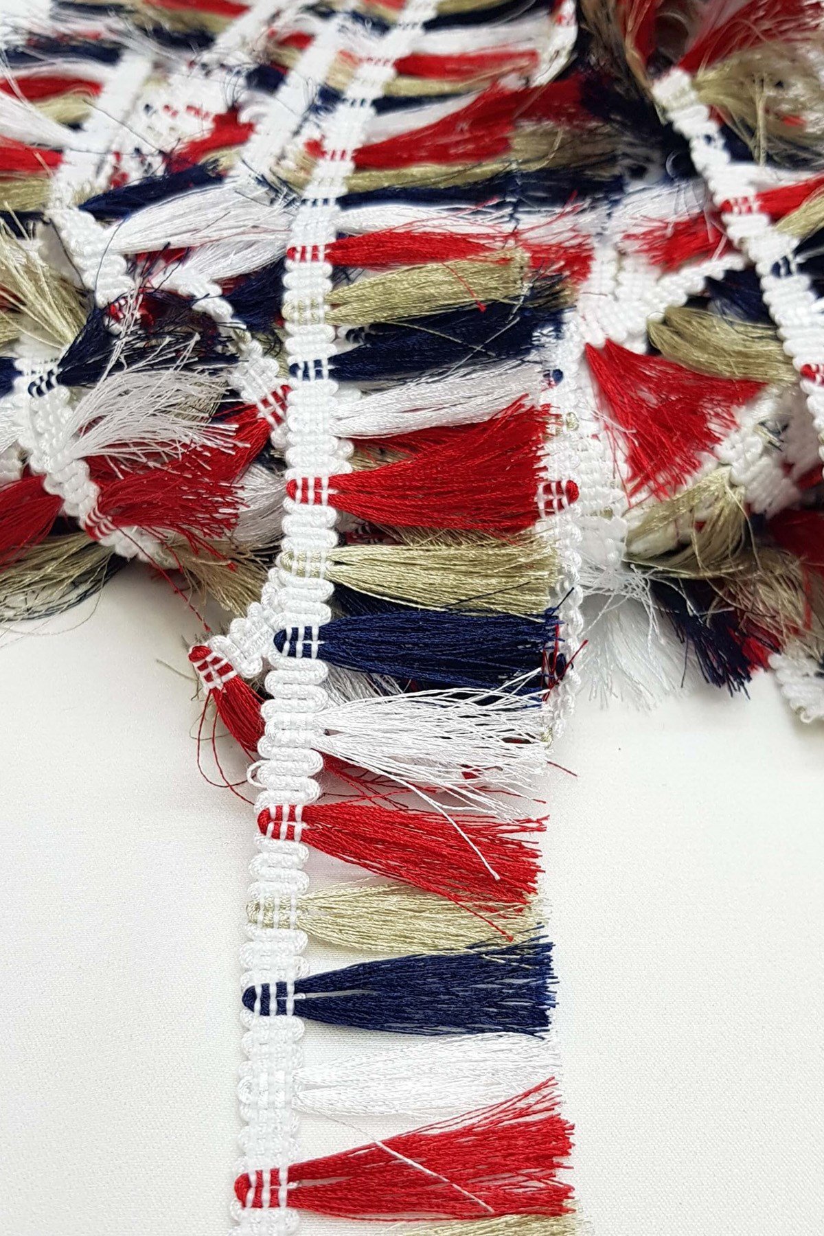 Renkli Püskül Saçak  4cm (1 mt )