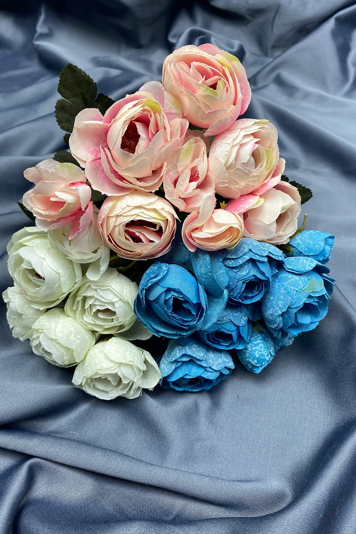 Şakayık Eren Gül Yapay Çiçek Demeti 3 Adet