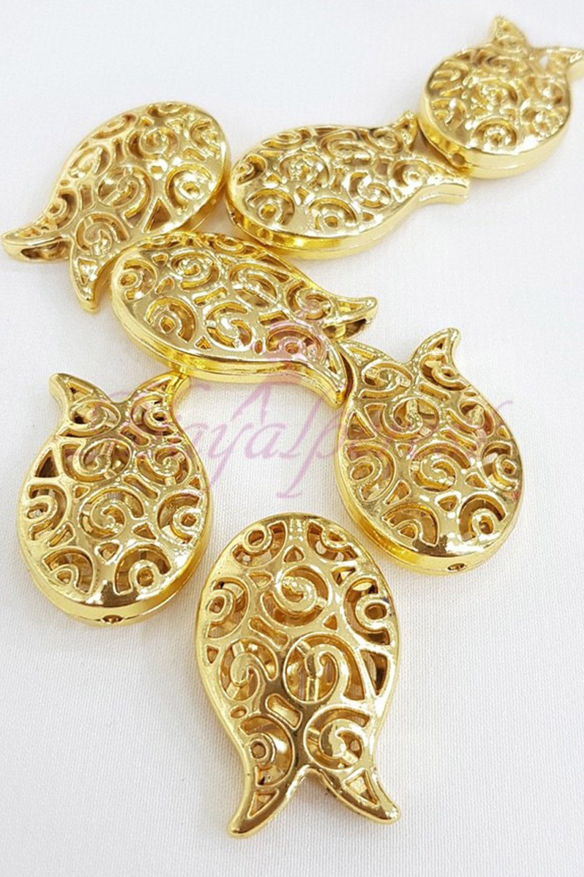 Sarı Desenli Lale Tesbih İmame