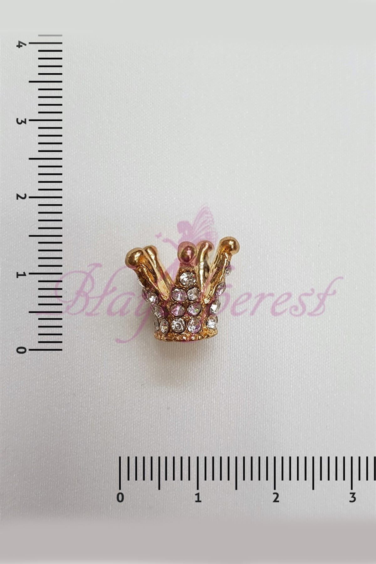 Sarı Taşlı Kral Tacı Broş