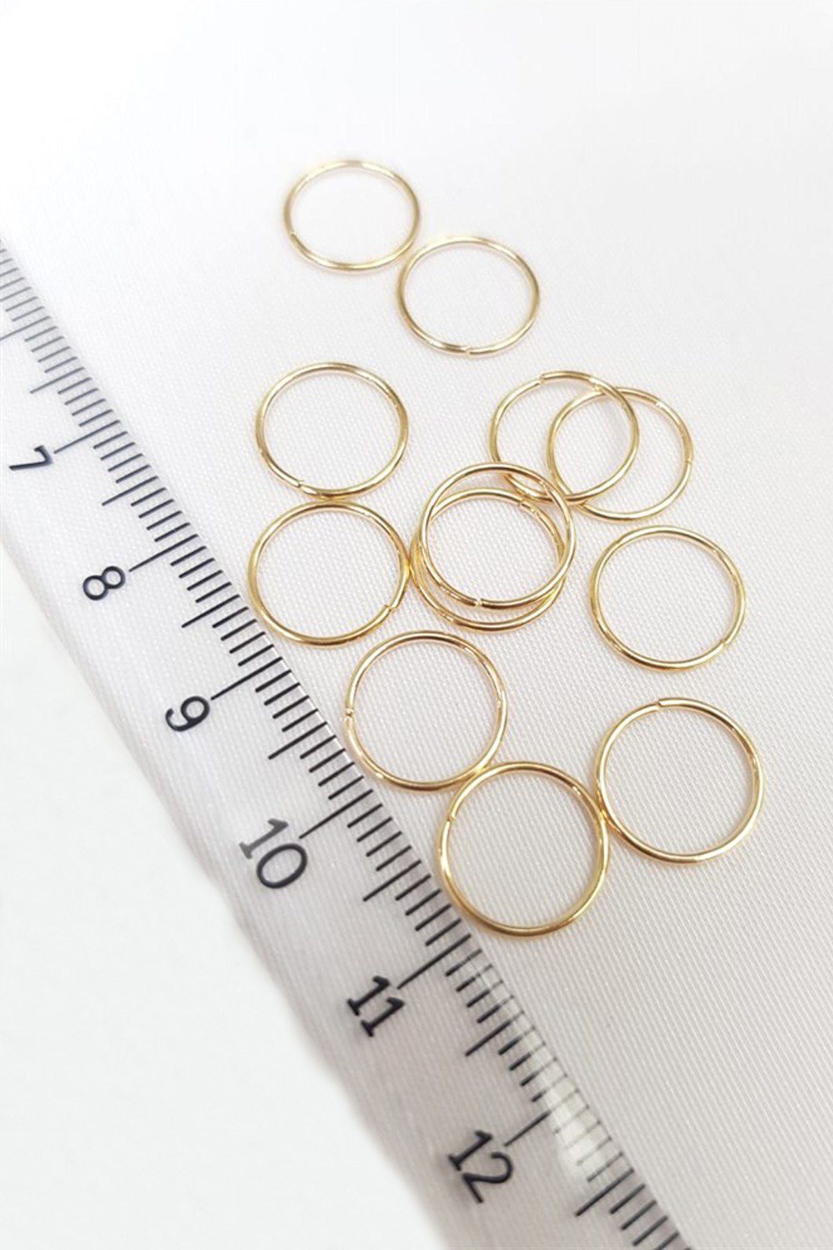 Sarı Tesbih ve Takı Halkası 8 mm