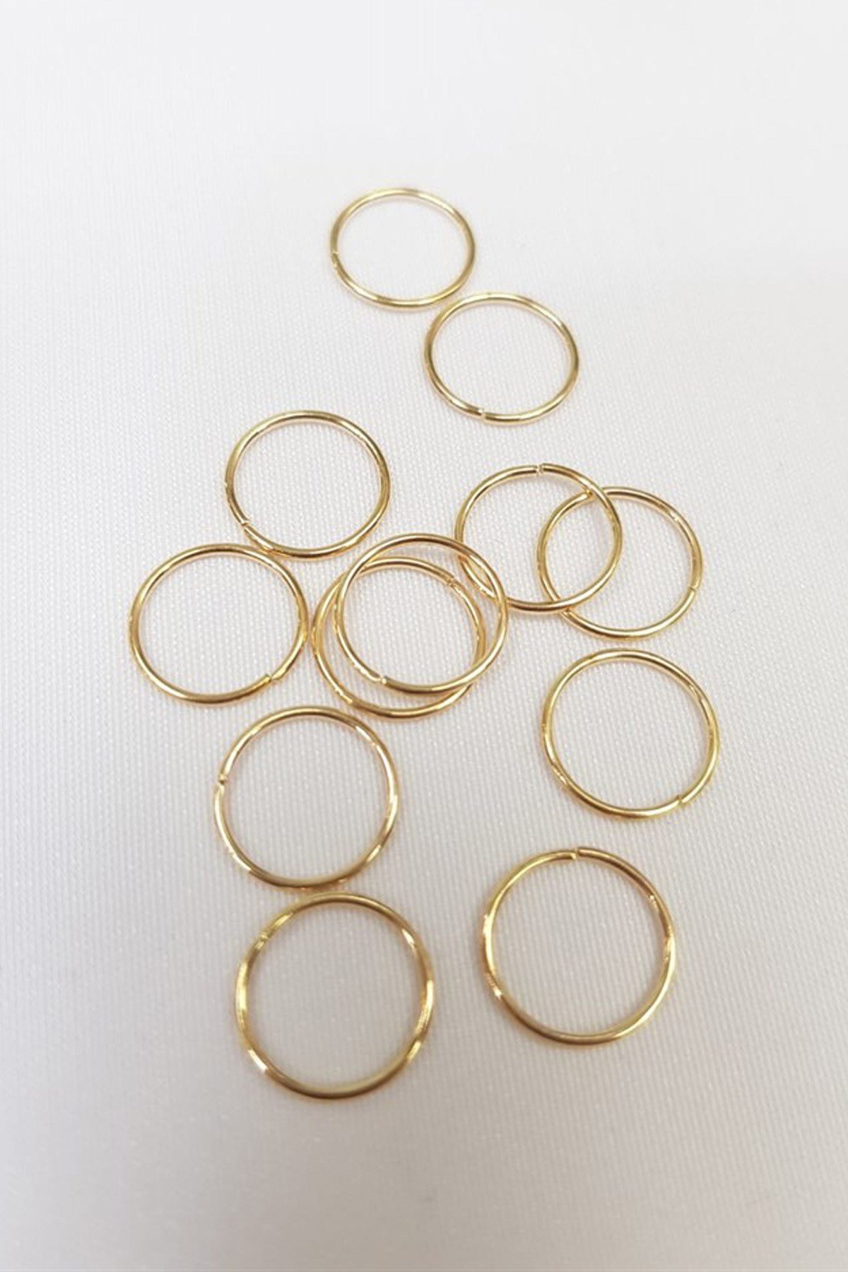 Sarı Tesbih ve Takı Halkası 8 mm