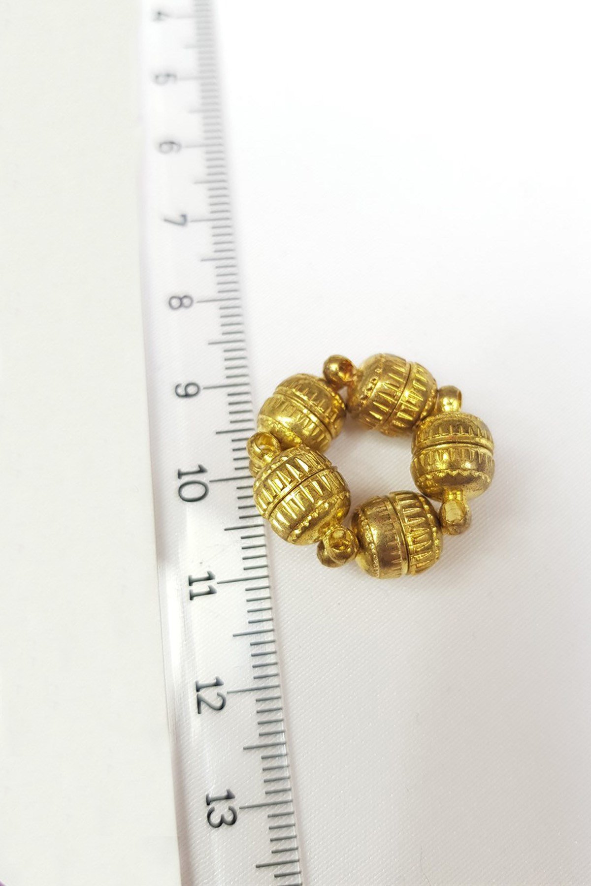 Sarı Yuvarlak Mıknatıslı Takı ve Kolye Klipsi