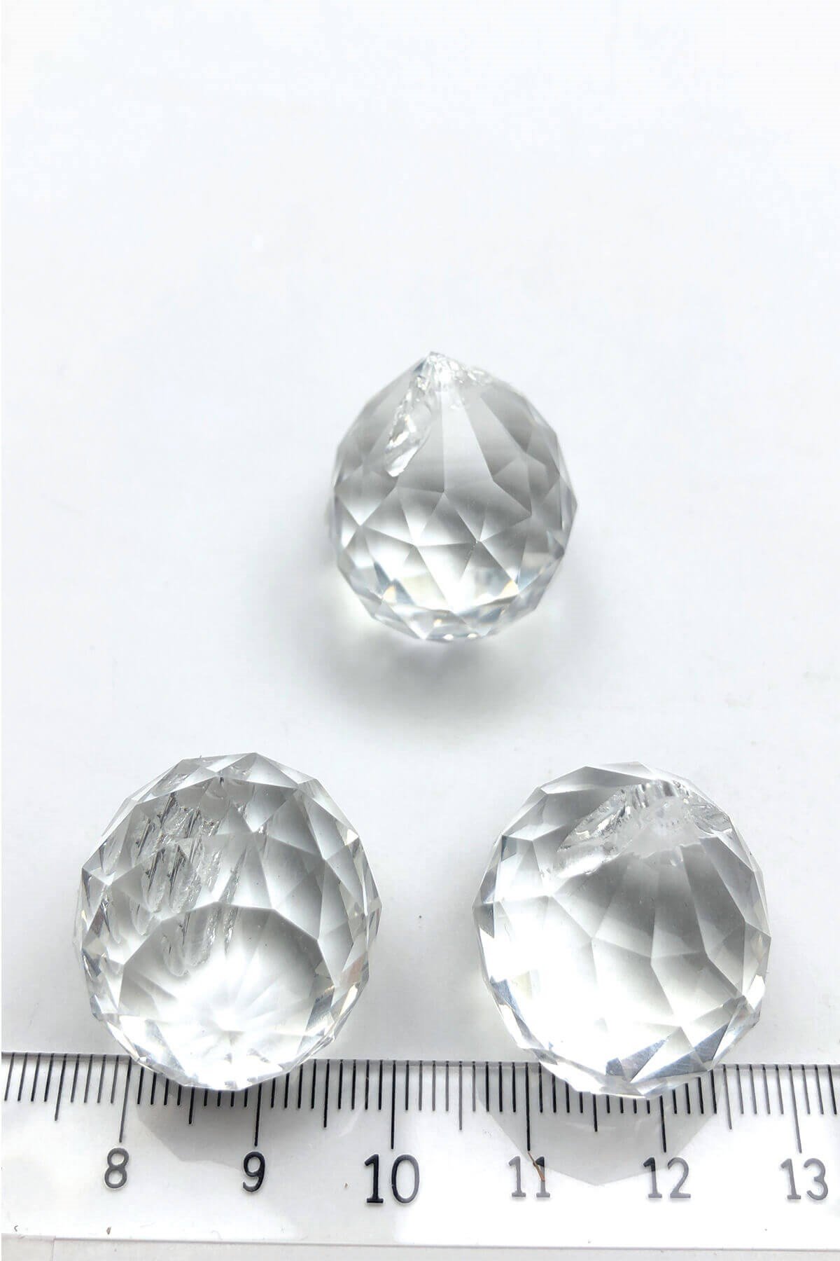 Şeffaf Avize Taşı Damla Boncuk 1 Adet