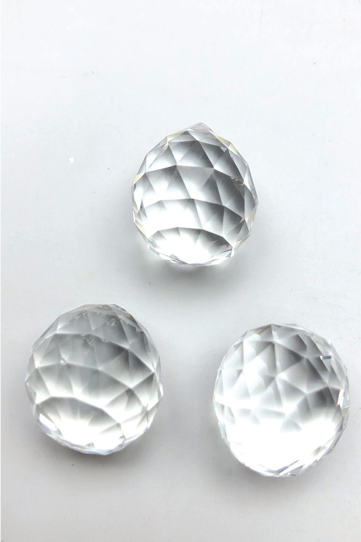 Şeffaf Avize Taşı Damla Boncuk 1 Adet