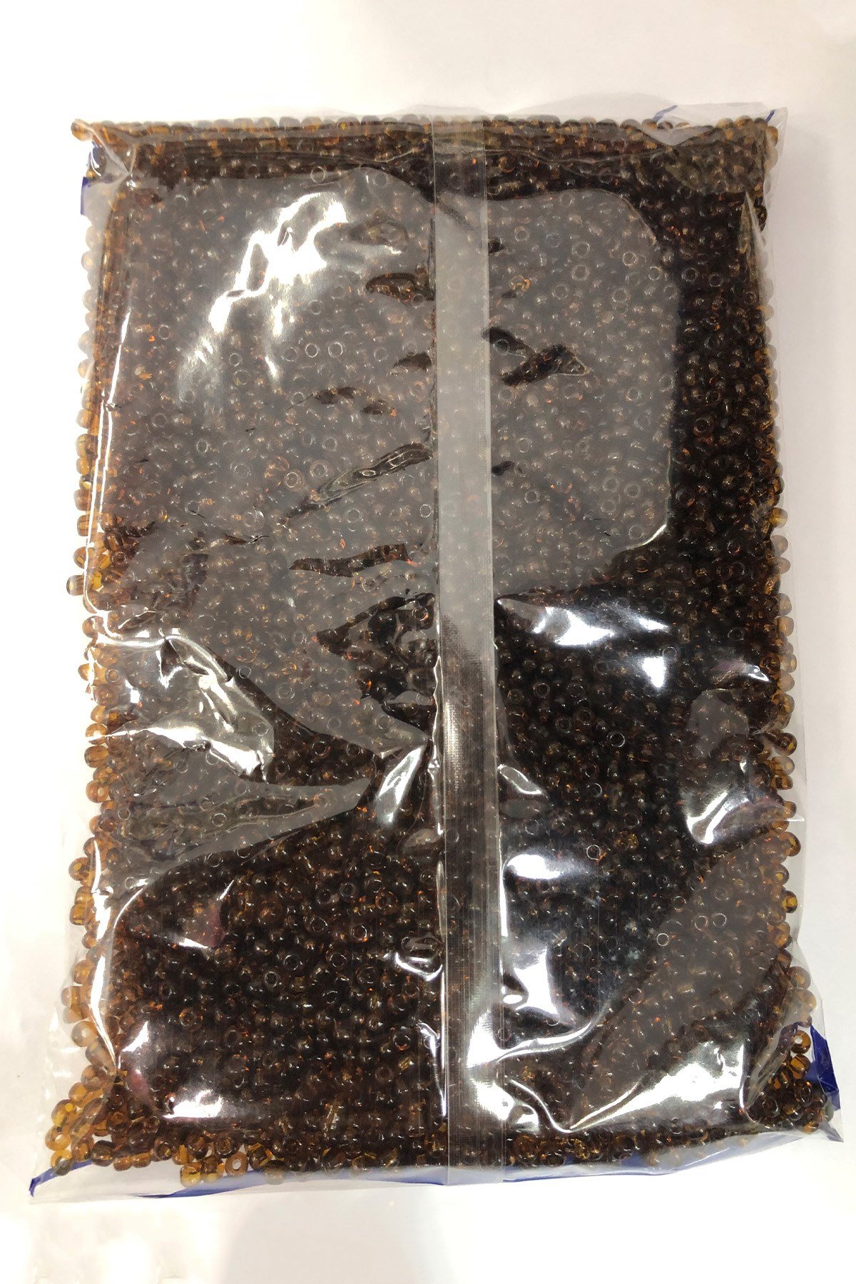 Şeffaf Kahve Kum Boncuk 4 mm 500 gr