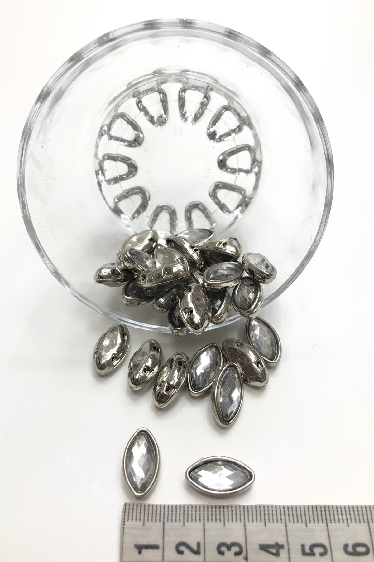 Şeffaf Mekik Kasalı Dikme Taş 10 adet