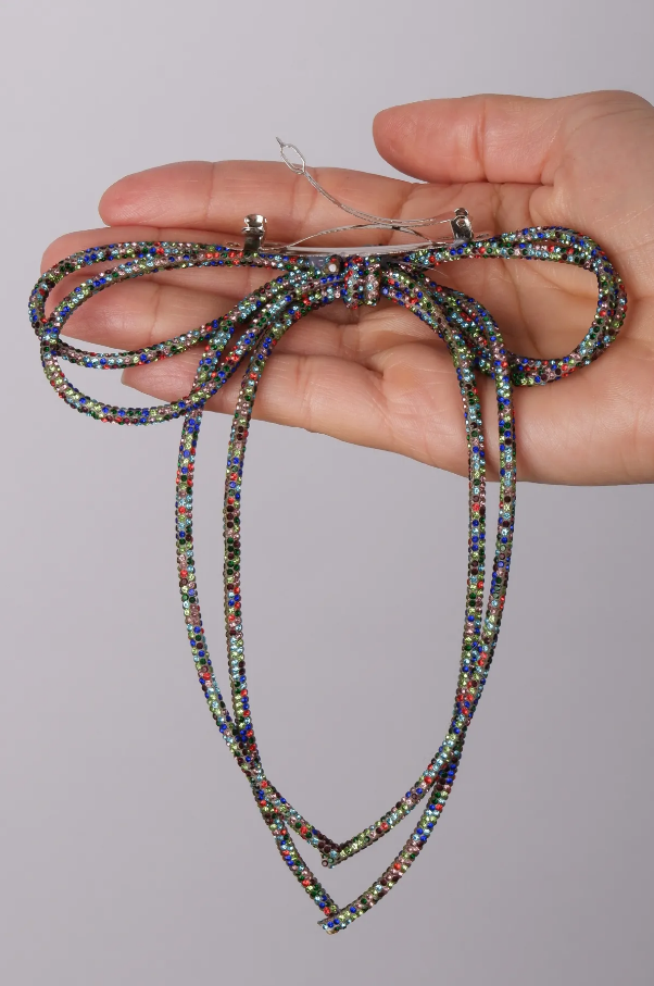 Seyran Taşlı Otomatik Fiyonk Toka Saç Aksesuarı Çok Renkli