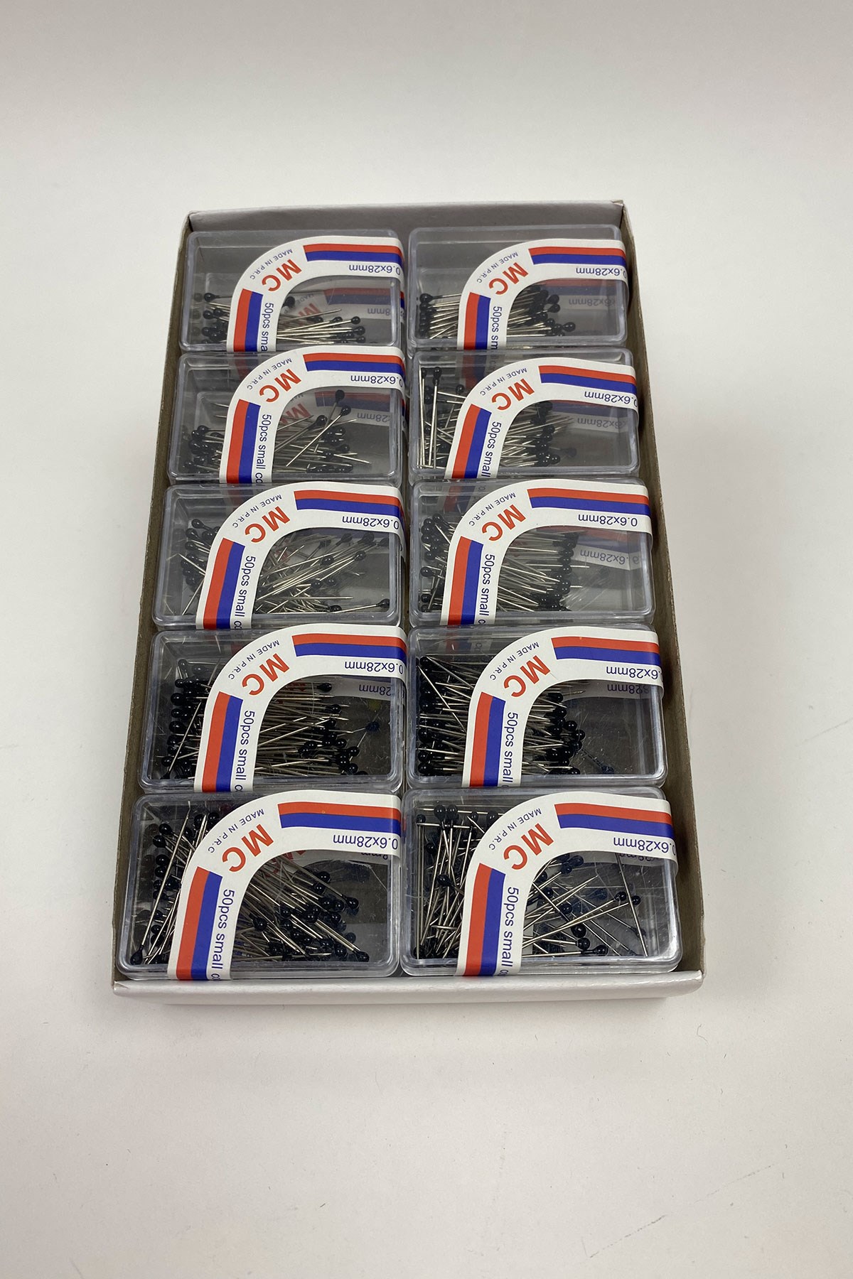 Siyah Başlı Toplu İğne 50 li 20 Kutu