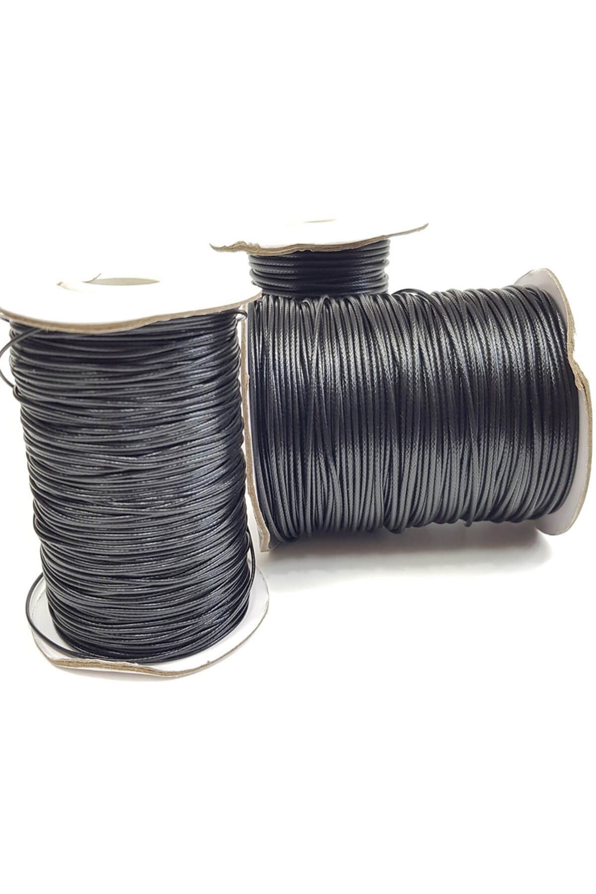 Siyah İnce Deri ip (10 mt ) 
