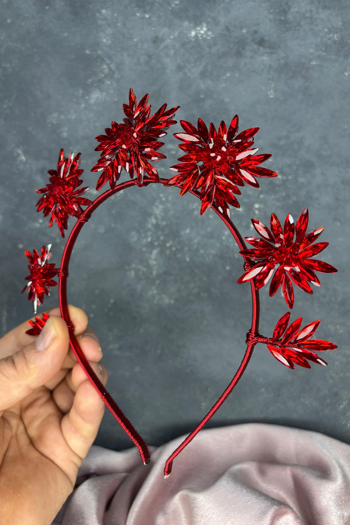 Star Taşlı Gelin Kına Tacı Ve Gelin Saç Aksesuarı