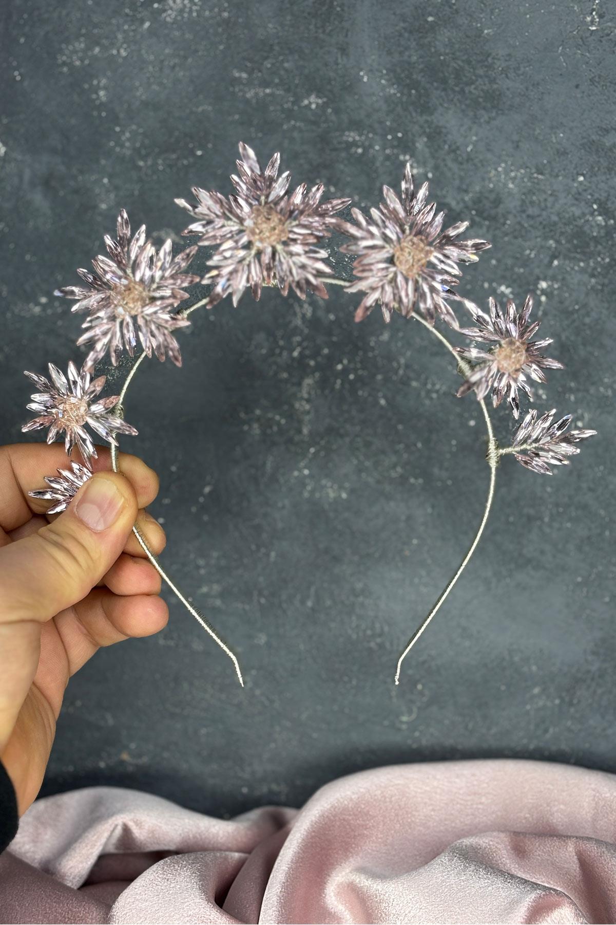 Star Taşlı Gelin Kına Tacı Ve Gelin Saç Aksesuarı