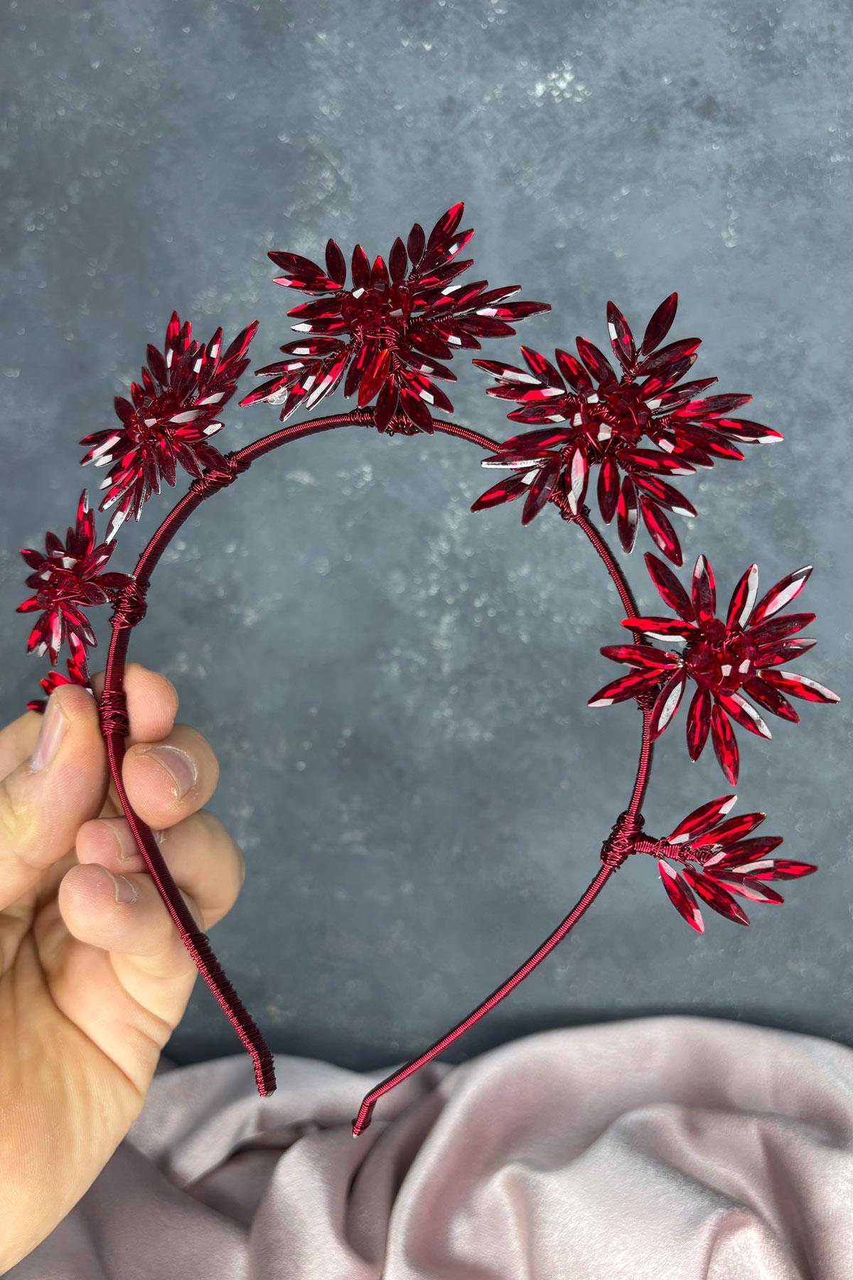 Star Taşlı Gelin Kına Tacı Ve Gelin Saç Aksesuarı