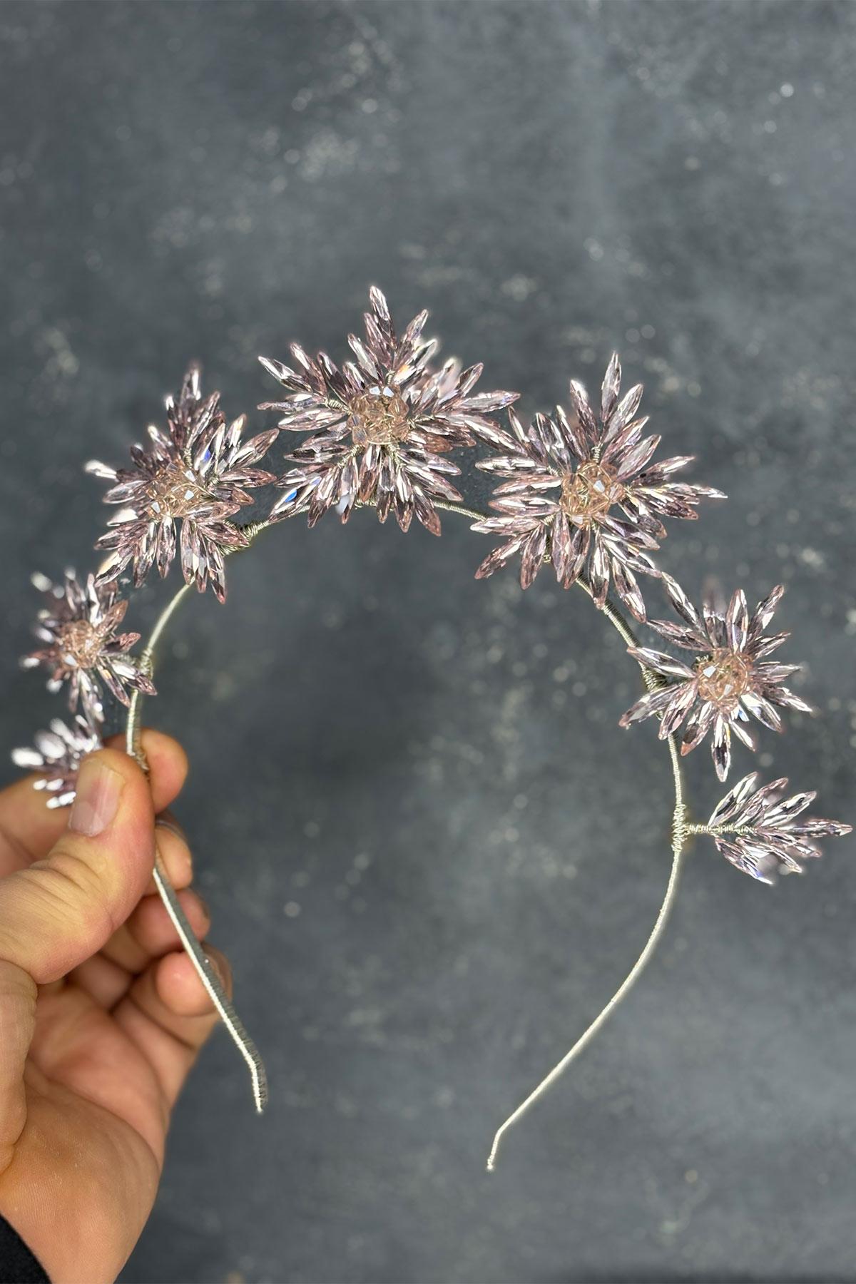 Star Taşlı Gelin Kına Tacı Ve Gelin Saç Aksesuarı