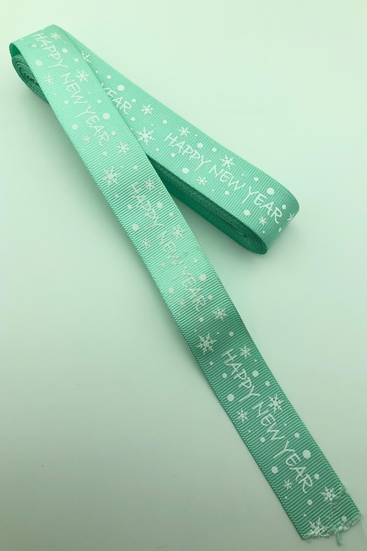 Su Yeşili Hapy New Year Yılbaşı Kurdelesi 10 Mt