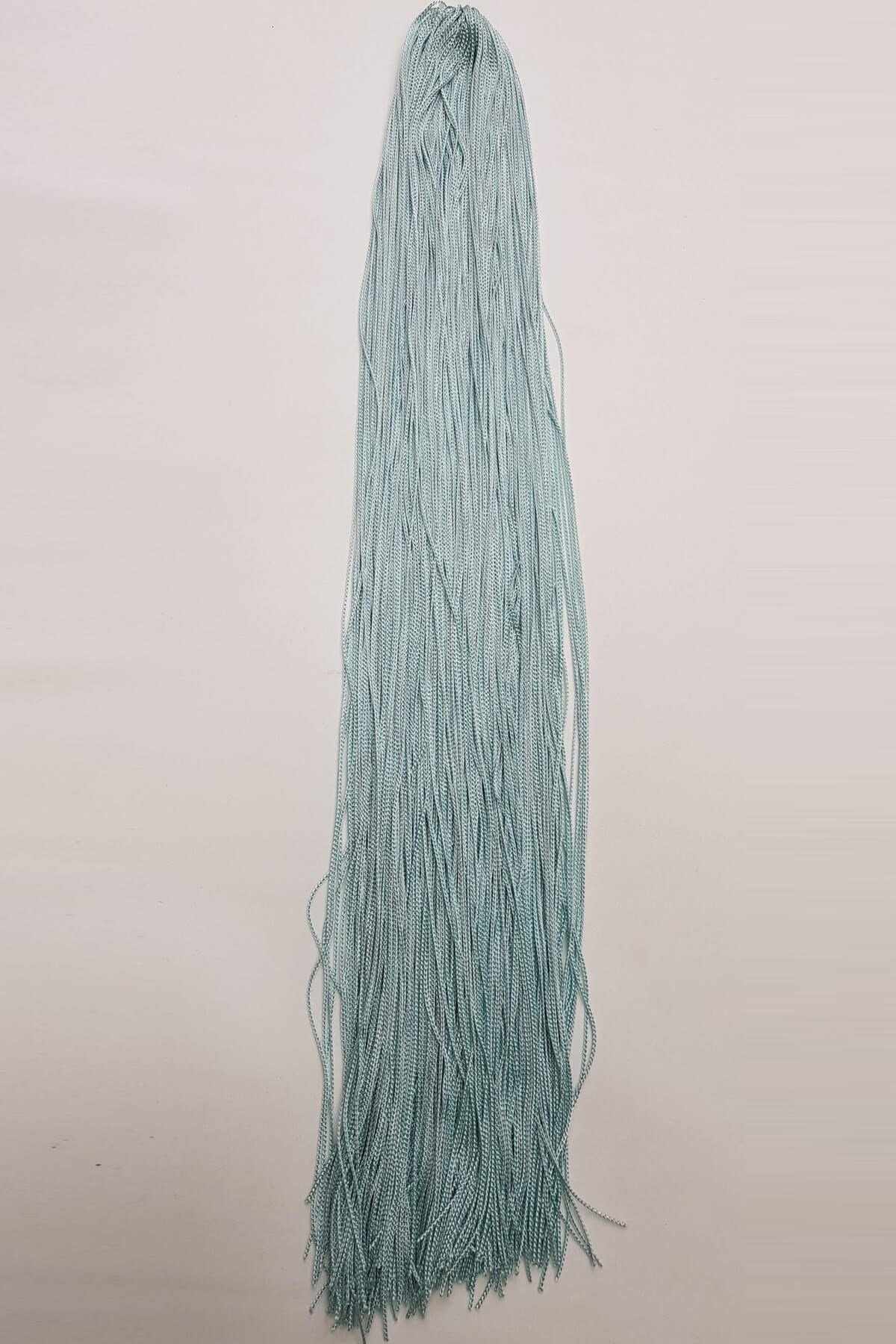 Su Yeşili Tek Bağ Saçaklı Püskül 60 cm (1 adet)