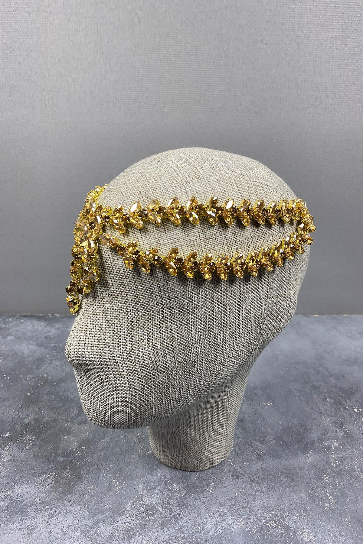 Sultan Model Alınlık Gelin Kına Saç Aksesuarı