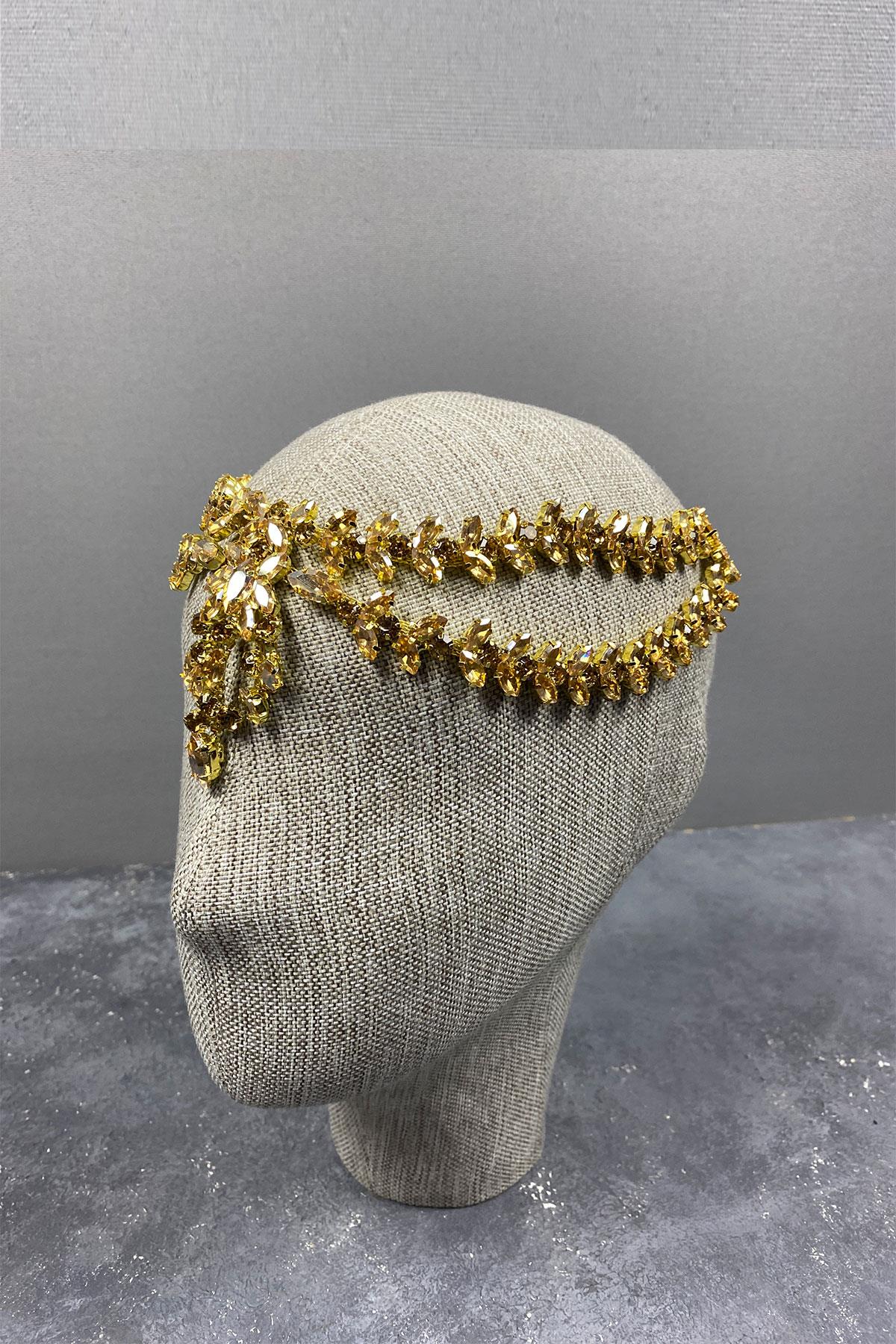 Sultan Model Alınlık Gelin Kına Saç Aksesuarı