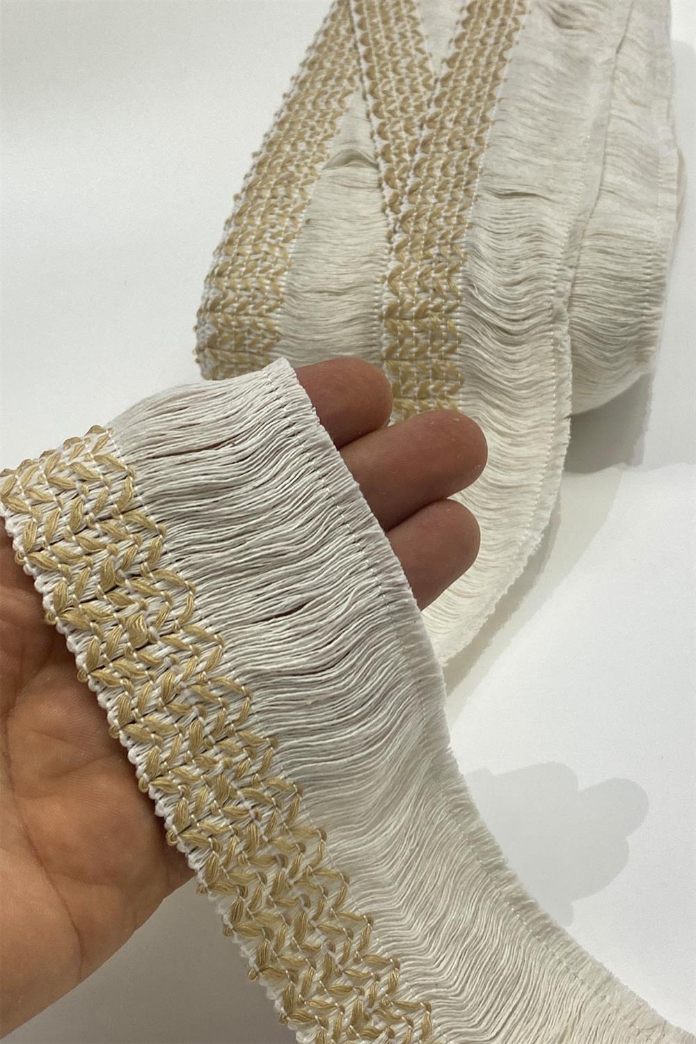 Sütlü Kahve Pamuk Püskül Saçak