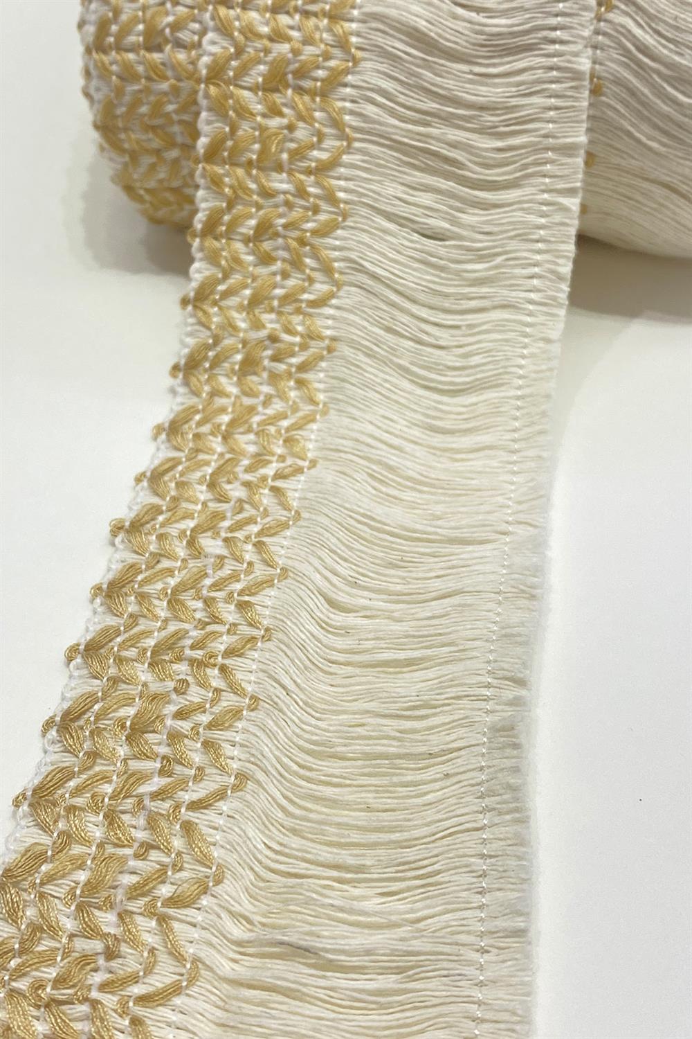 Sütlü Kahve Pamuk Püskül Saçak