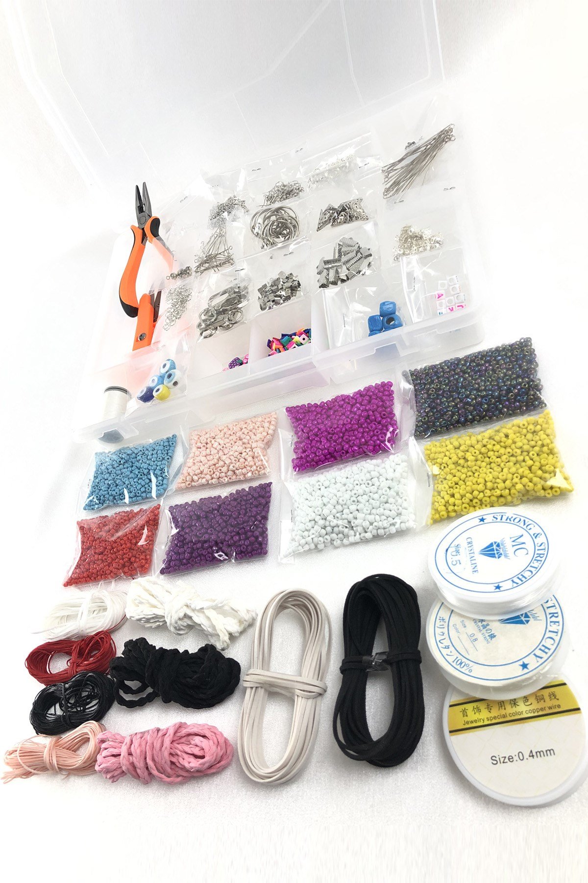 Takı Yapım Malzemesi Kum Boncuklu Set