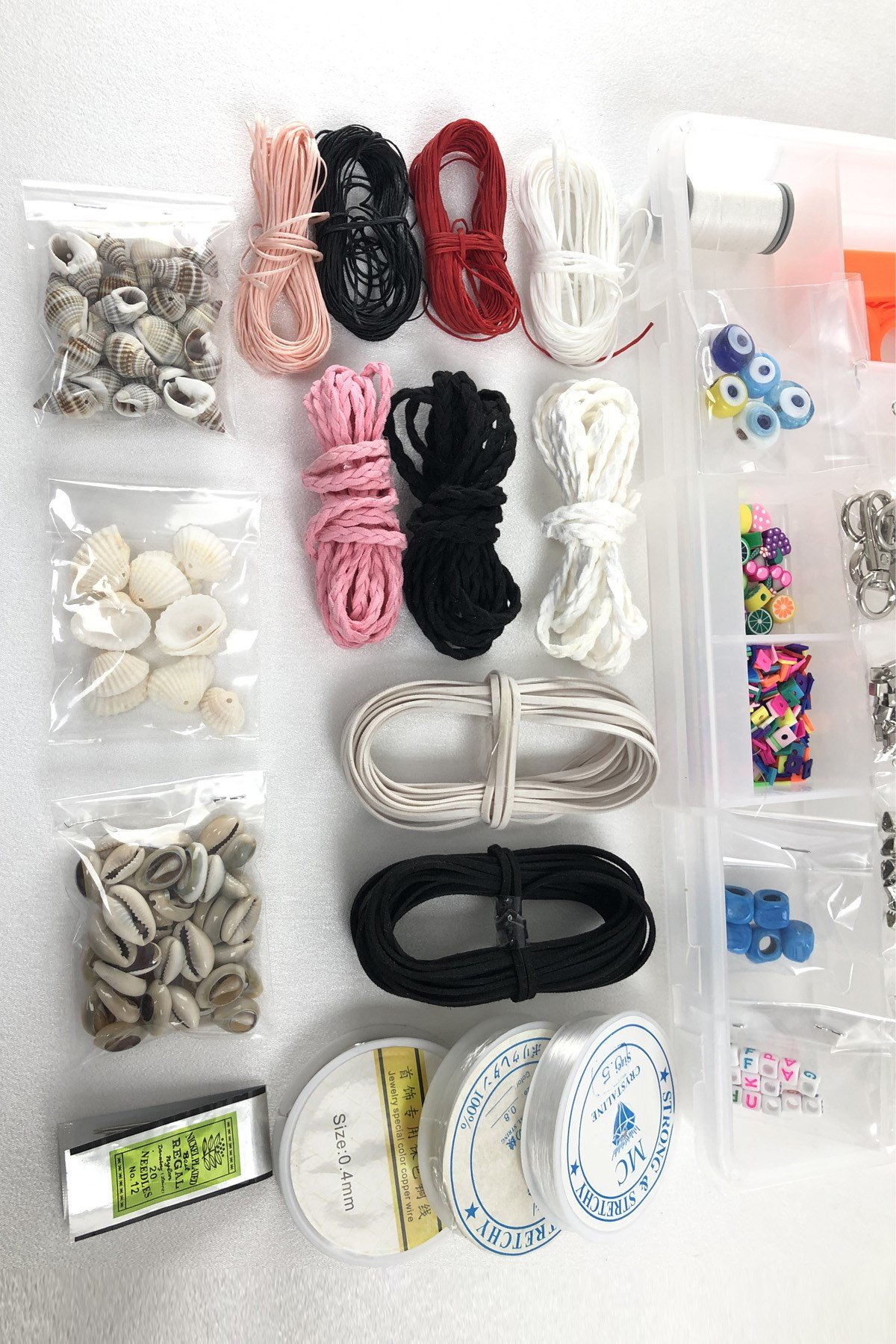 Takı Yapım Malzemesi Midye ve İpli Set