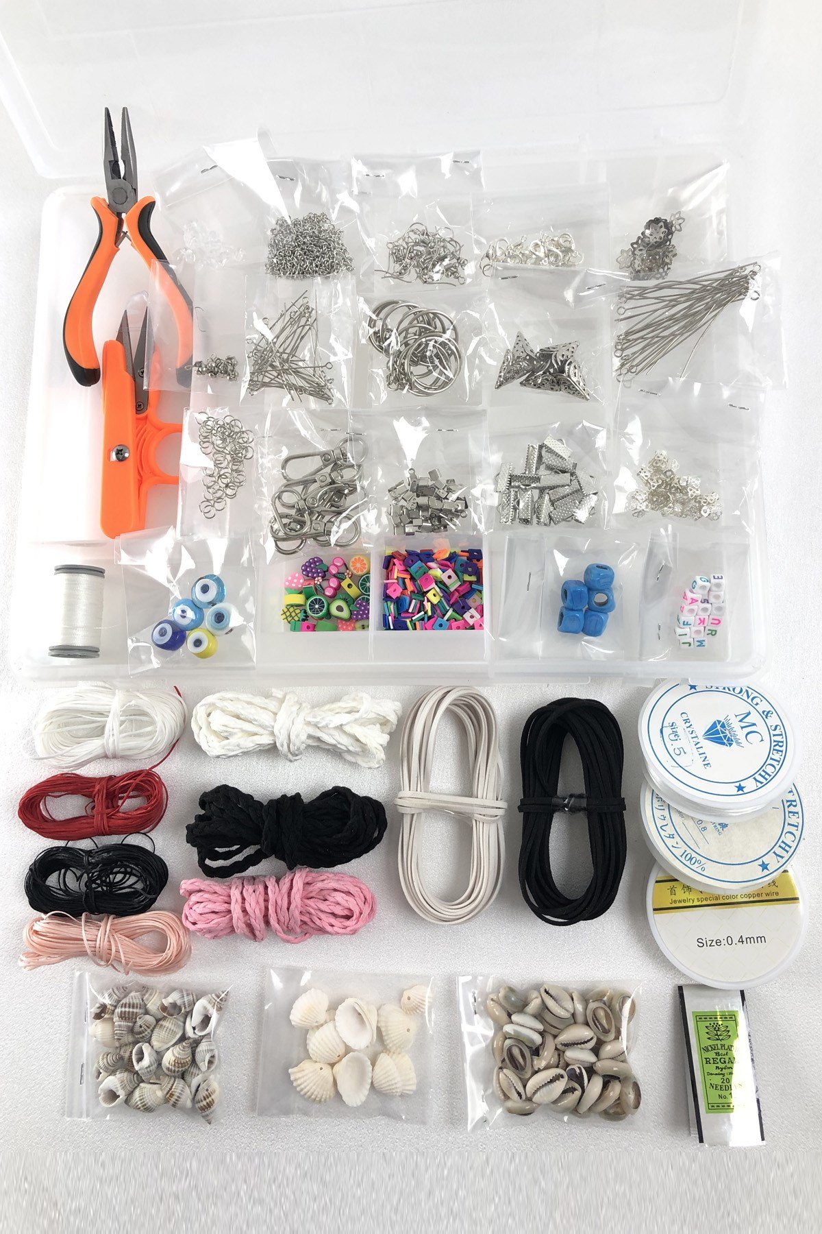 Takı Yapım Malzemesi Midye ve İpli Set