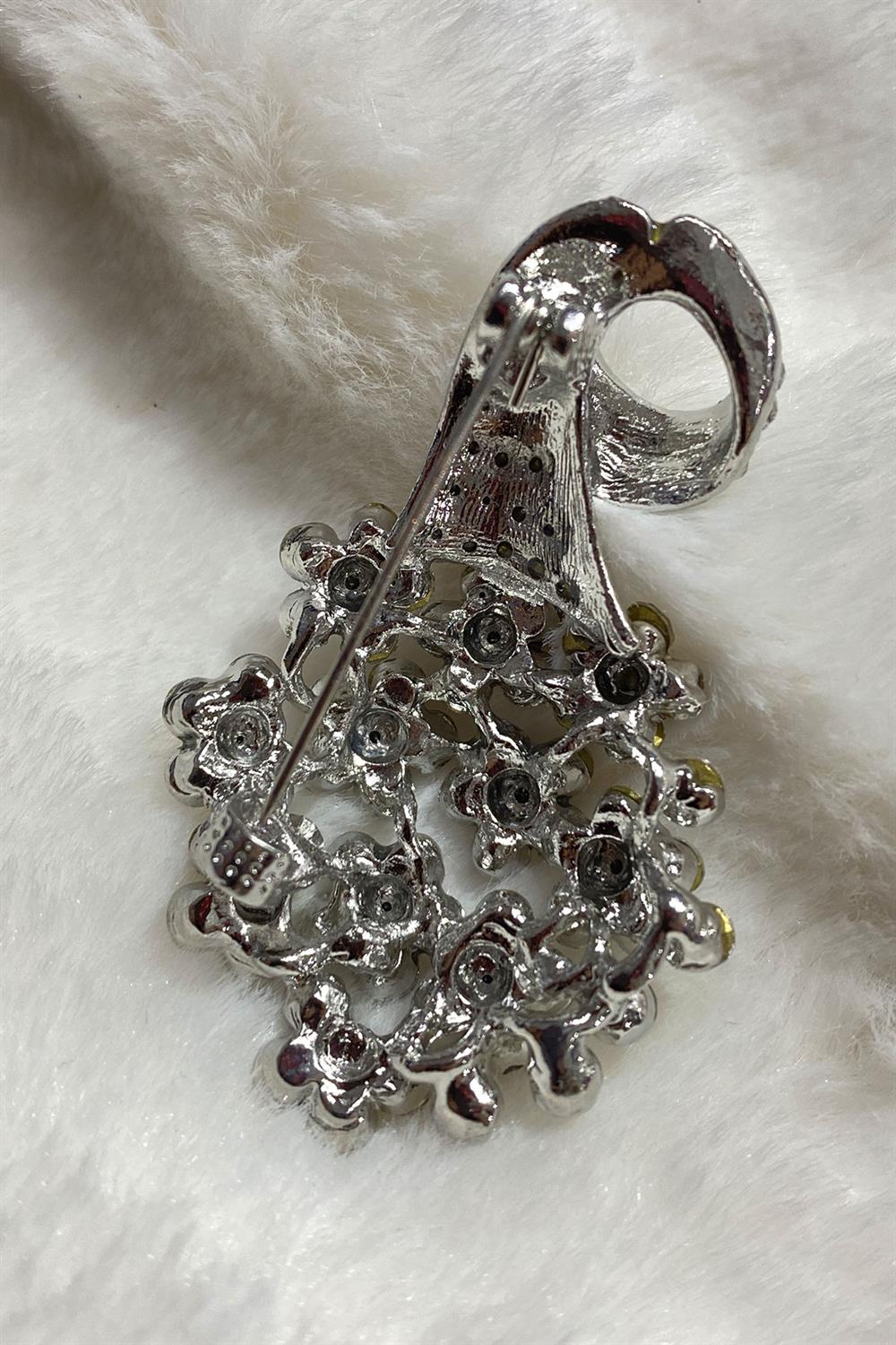 Tavuz Kuşu Elbise Yaka Broşu