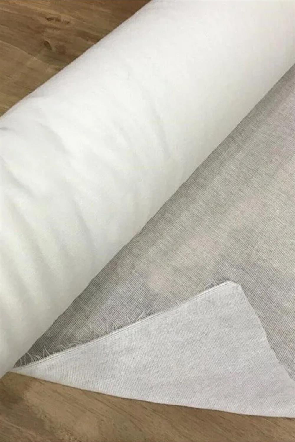 Tek Tarafı Yapışkanlı Bez Tela Beyaz Yapışkan 1 Metre (90CM * 100 CM)