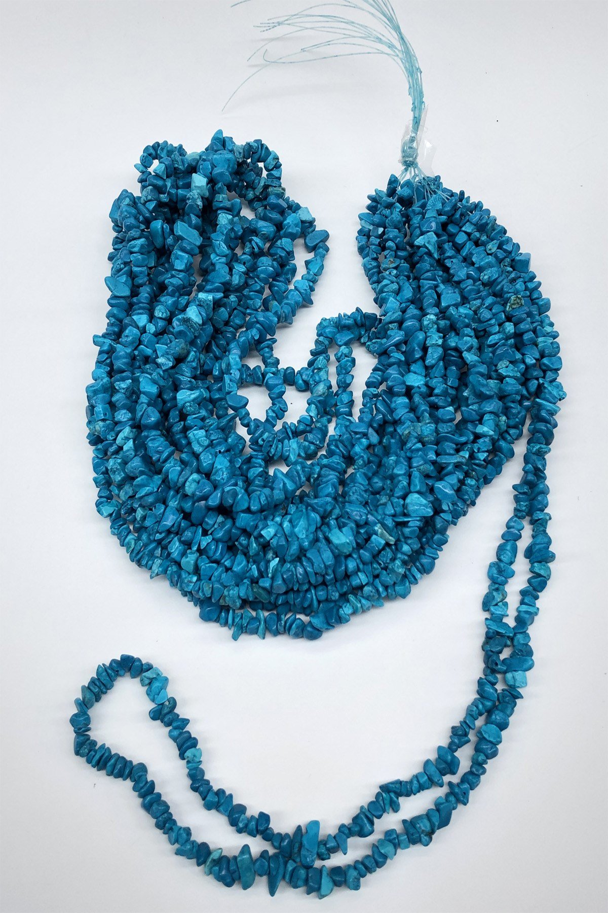 Turkuaz Çakıl Taşı Boncuk