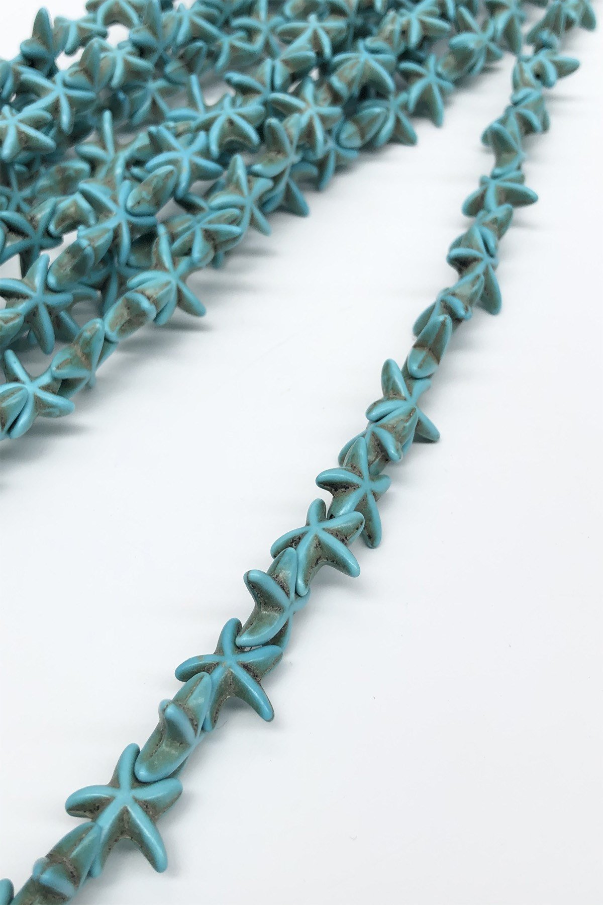 Turkuaz Yıldız Taş Boncuk