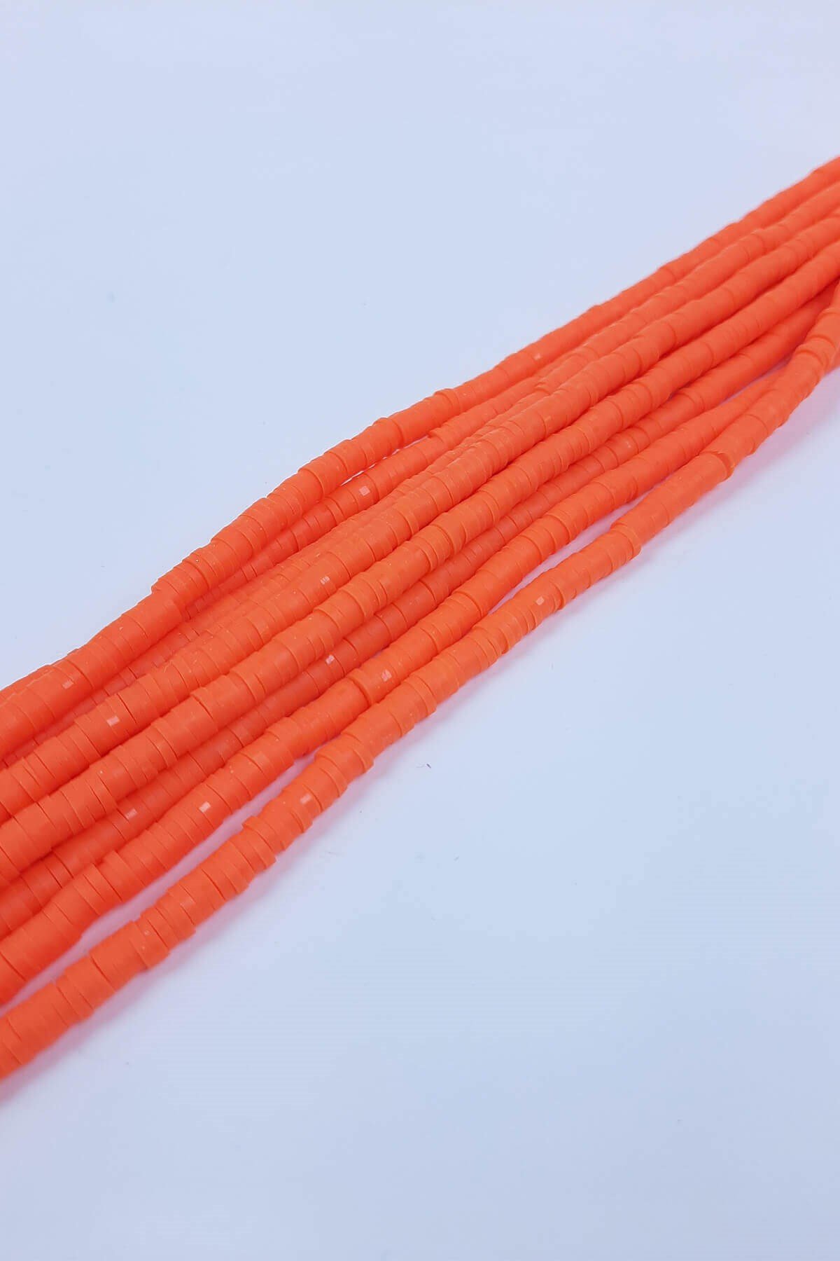 Turuncu 4 mm Fimo Boncuk