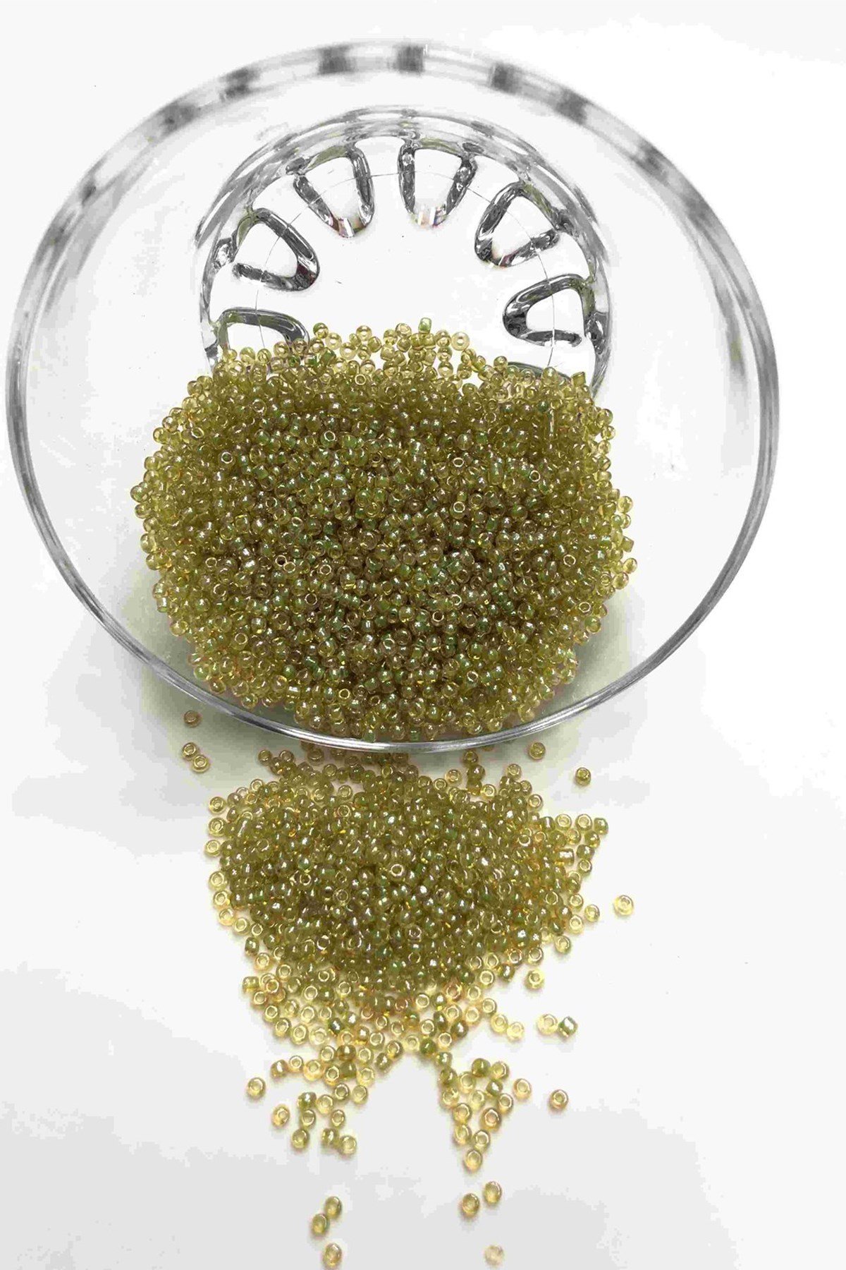 Yağ Yeşili Kum Boncuk 2 mm 50 gr