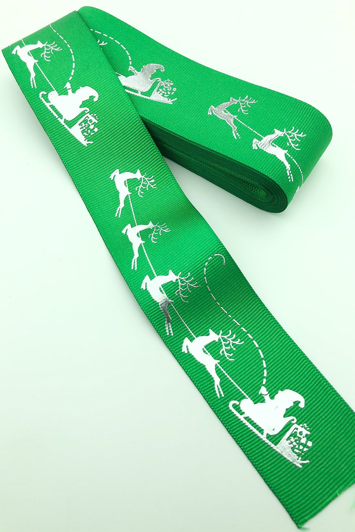 Yeşil Kızaklı Gorogren Yılbaşı Kurdelesi 10 Mt