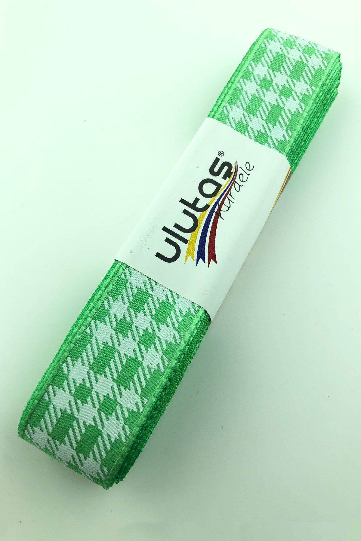 Yeşil Varak Baskılı Tafta Kurdele