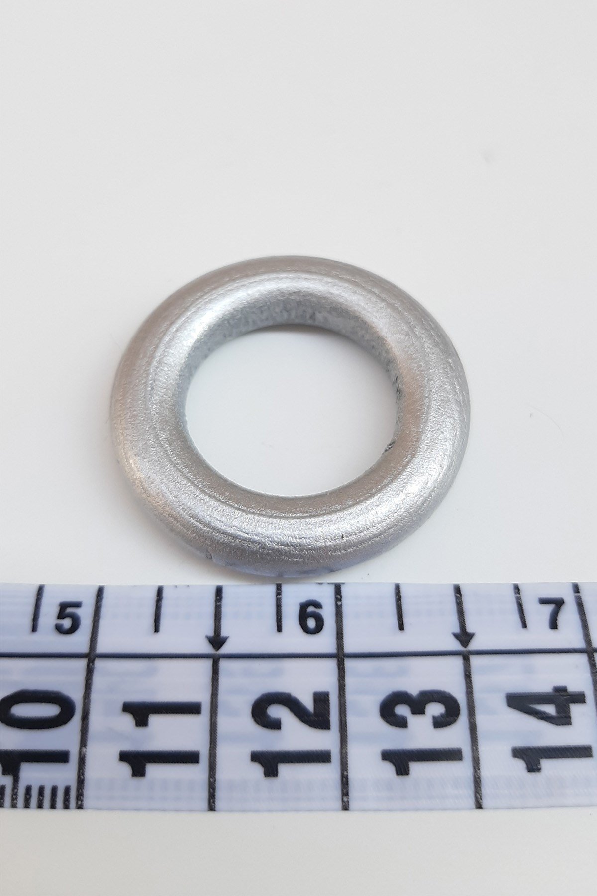 Yuvarlak Halka Gümüş Renk Ahşap Boncuk