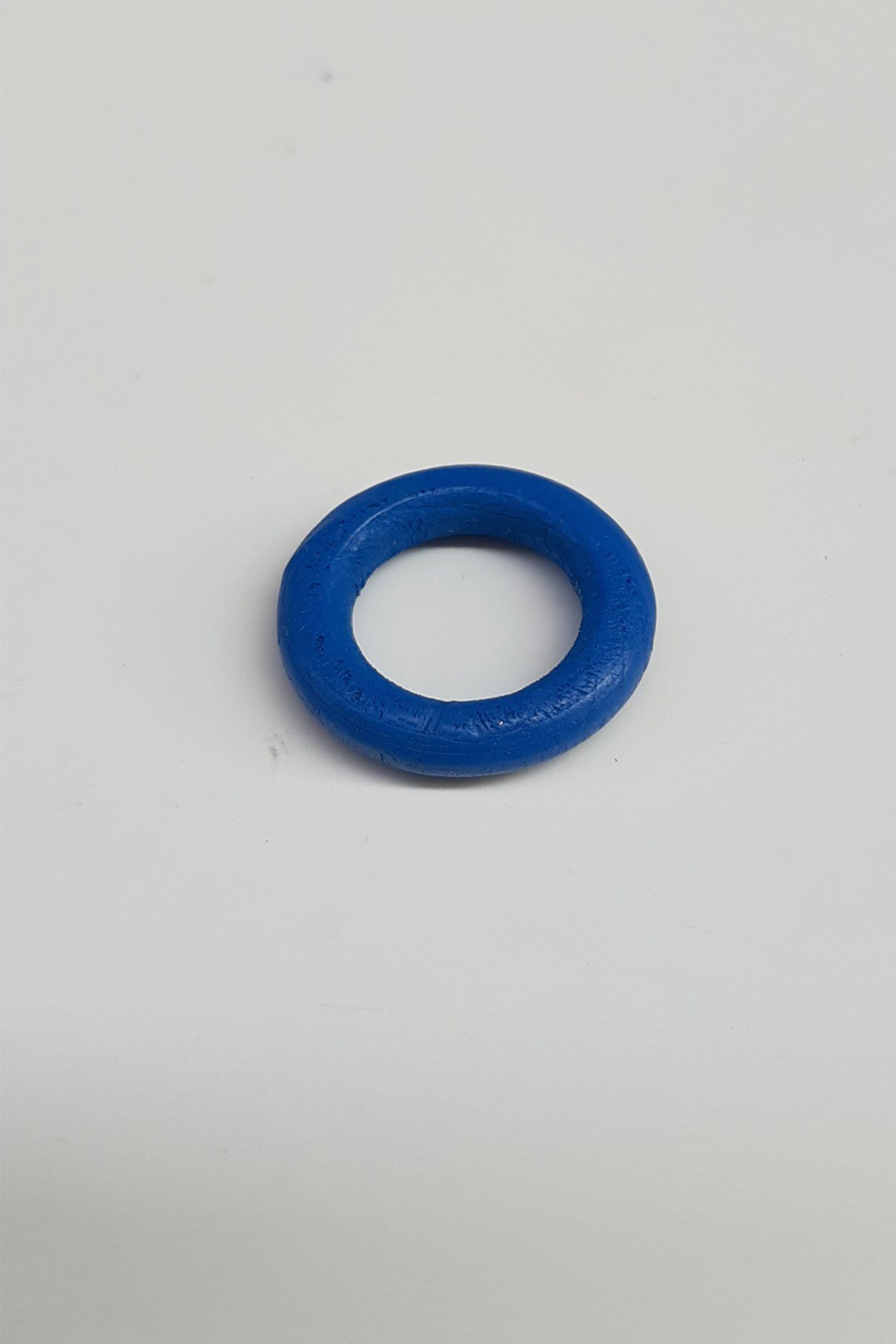 Yuvarlak Halka Mavi Ahşap Boncuk