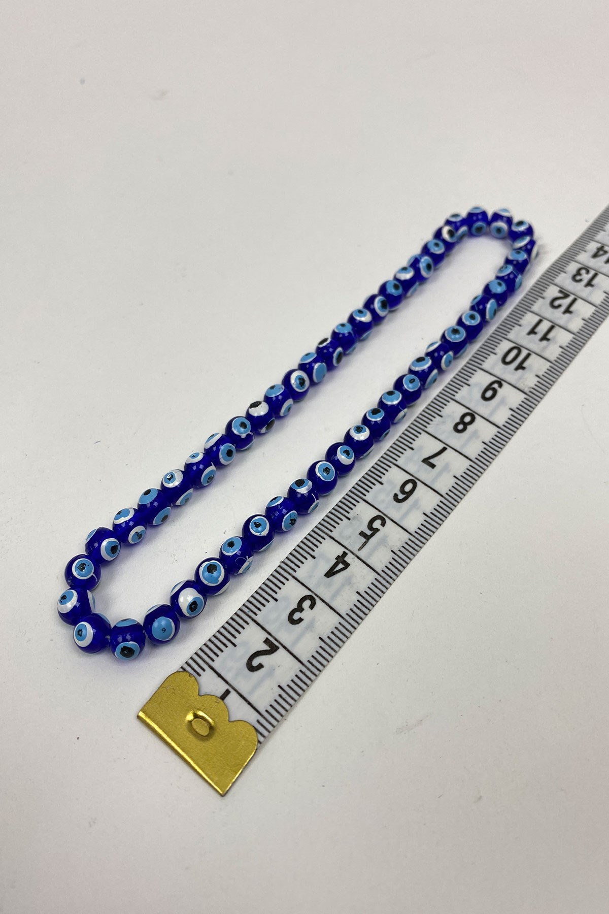 Yuvarlak Nazar Boncuğu 10 Dizi 6 mm 